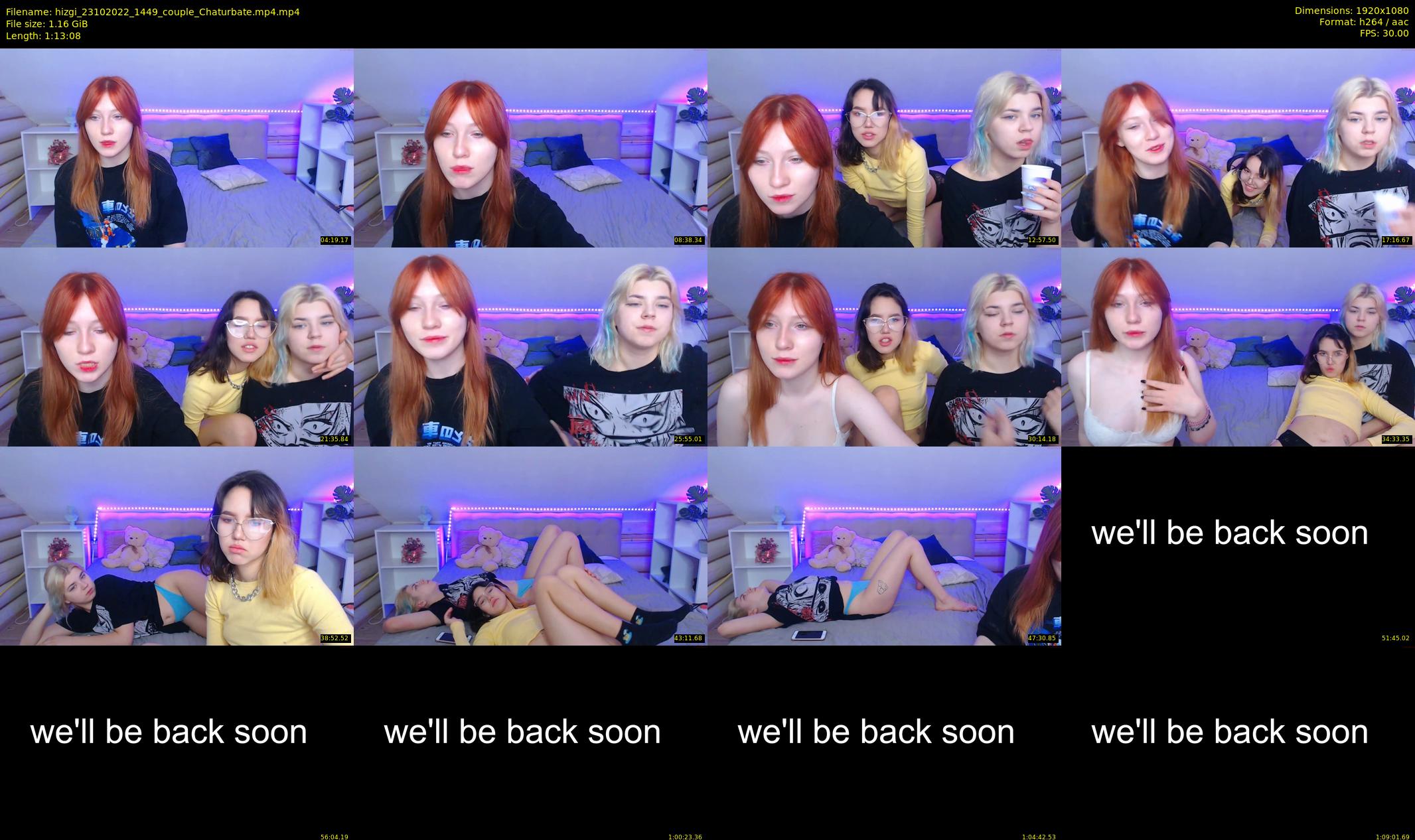 hizgi — 74 minute Chaturbate couple cam show recording, 1080p, Oct 23, 2022