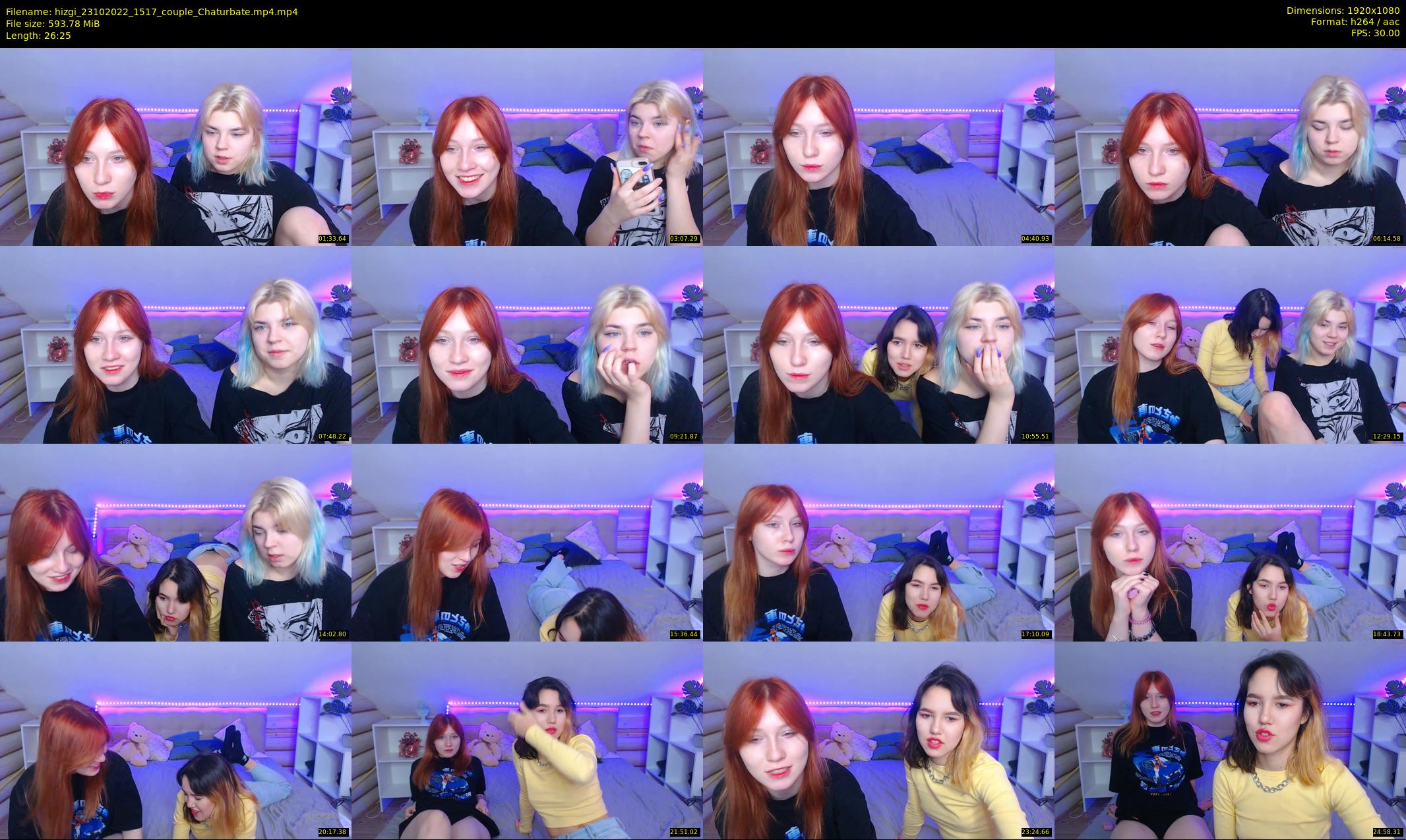 hizgi — 27 minute Chaturbate couple cam show recording, 1080p, Oct 23, 2022