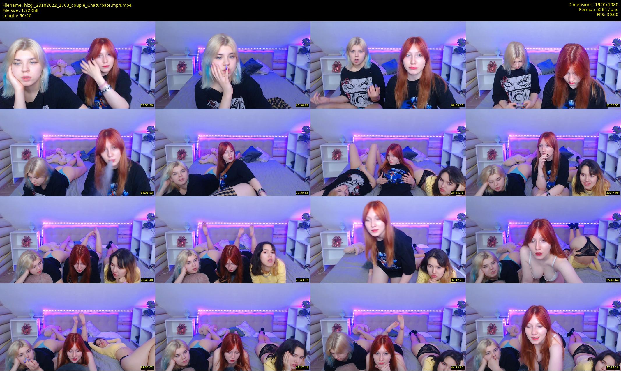 hizgi — 51 minute Chaturbate couple cam show recording, 1080p, Oct 23, 2022