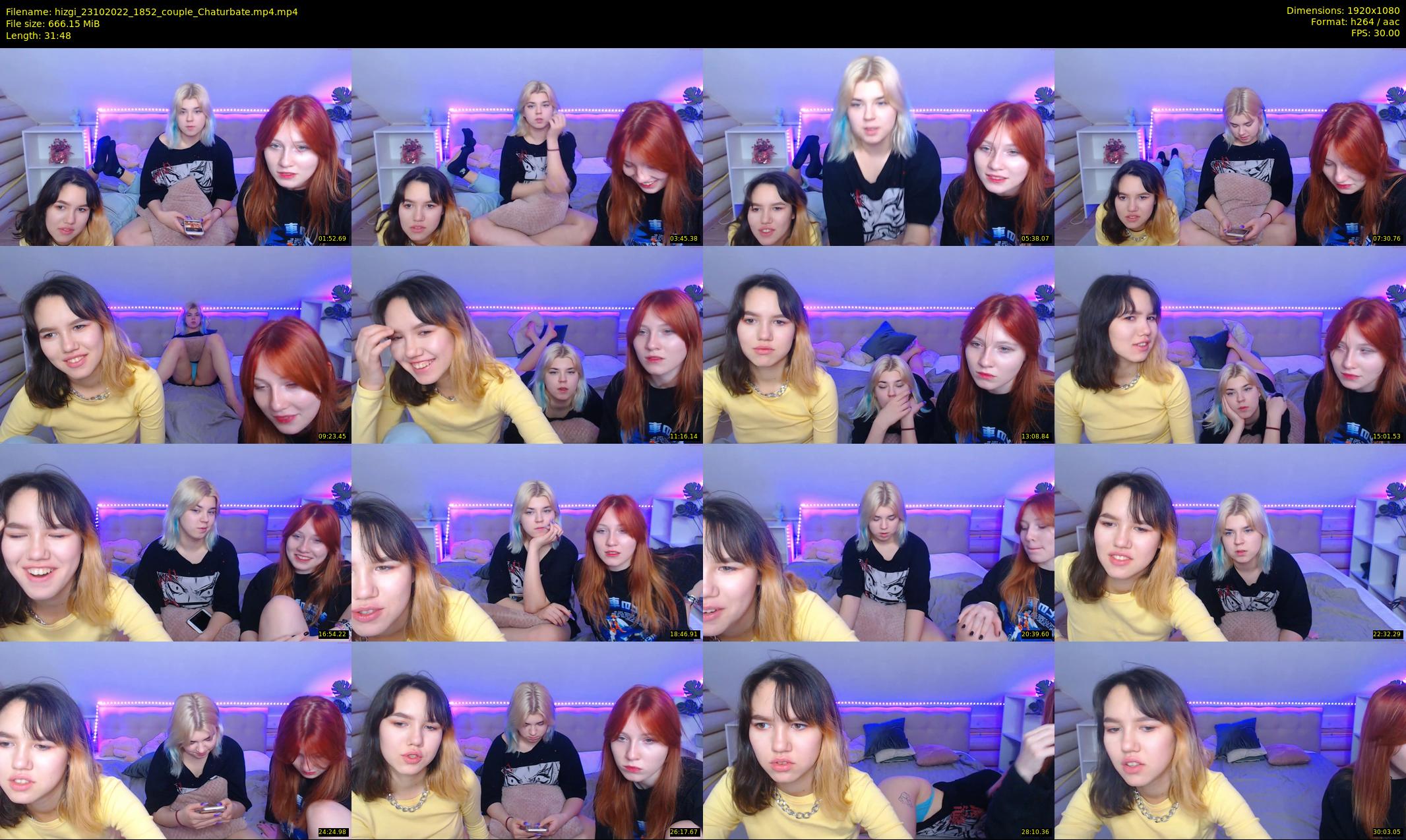 hizgi — 32 minute Chaturbate couple cam show recording, 1080p, Oct 23, 2022