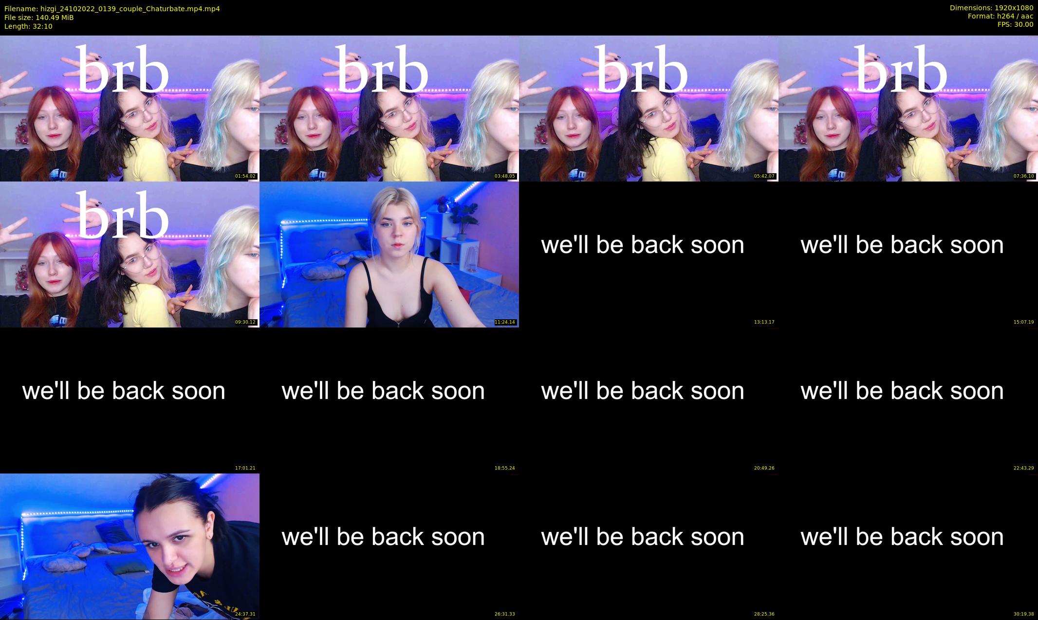 hizgi — 33 minute Chaturbate couple cam show recording, 1080p, Oct 24, 2022