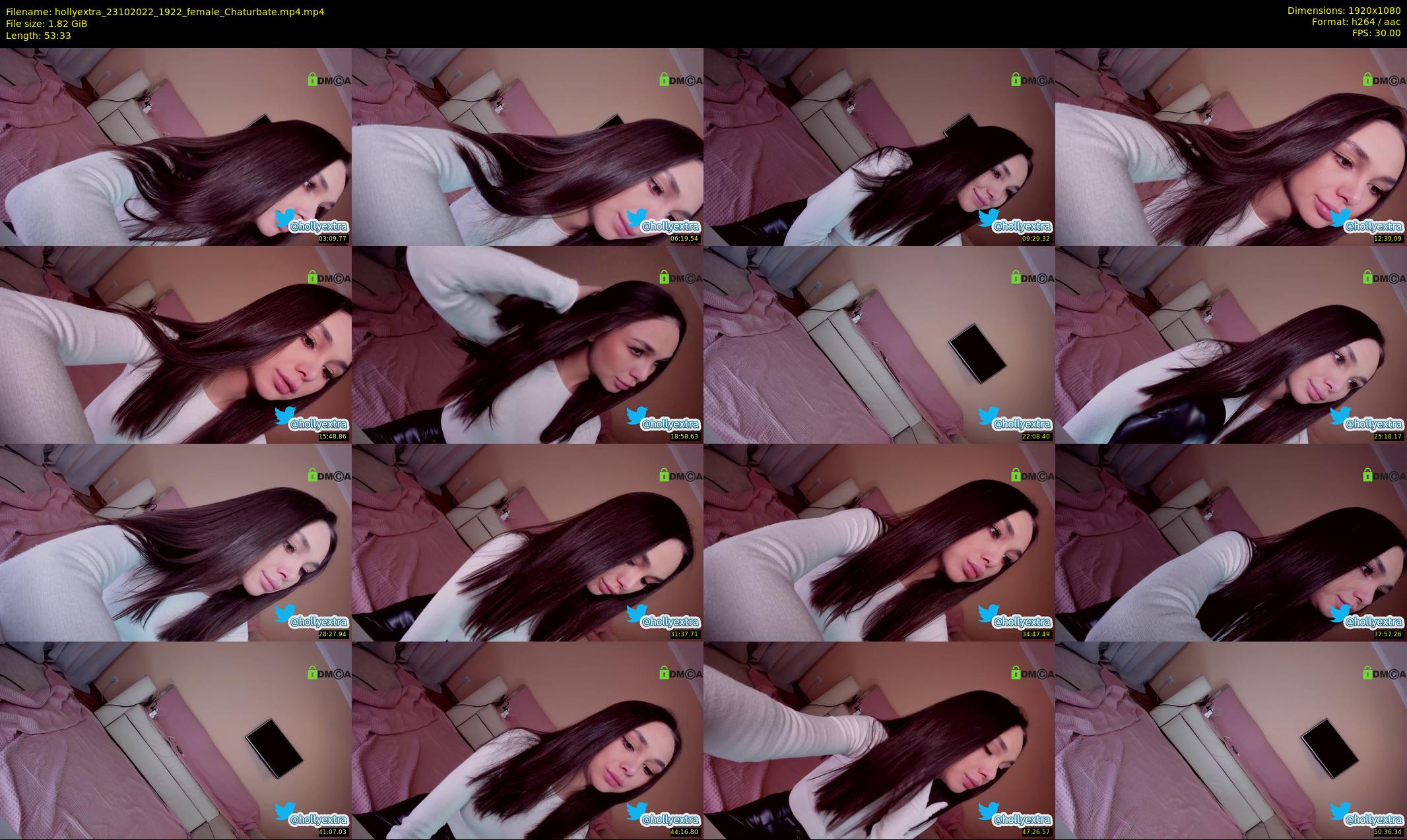 hollyextra — 54 minute Chaturbate female cam show recording, 1080p, Oct 23, 2022