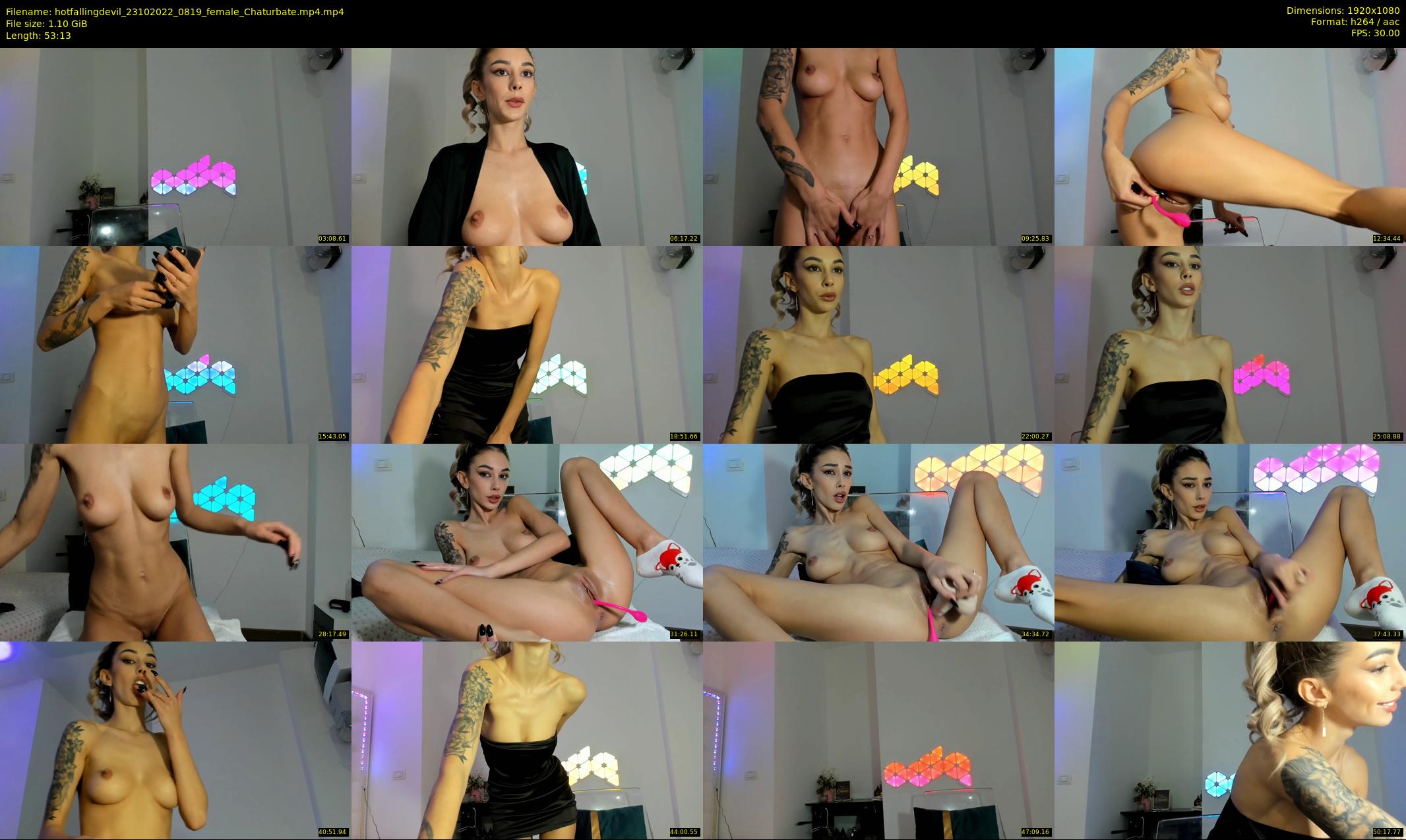hotfallingdevil — 54 minute Chaturbate female cam show recording, 1080p, Oct 23, 2022