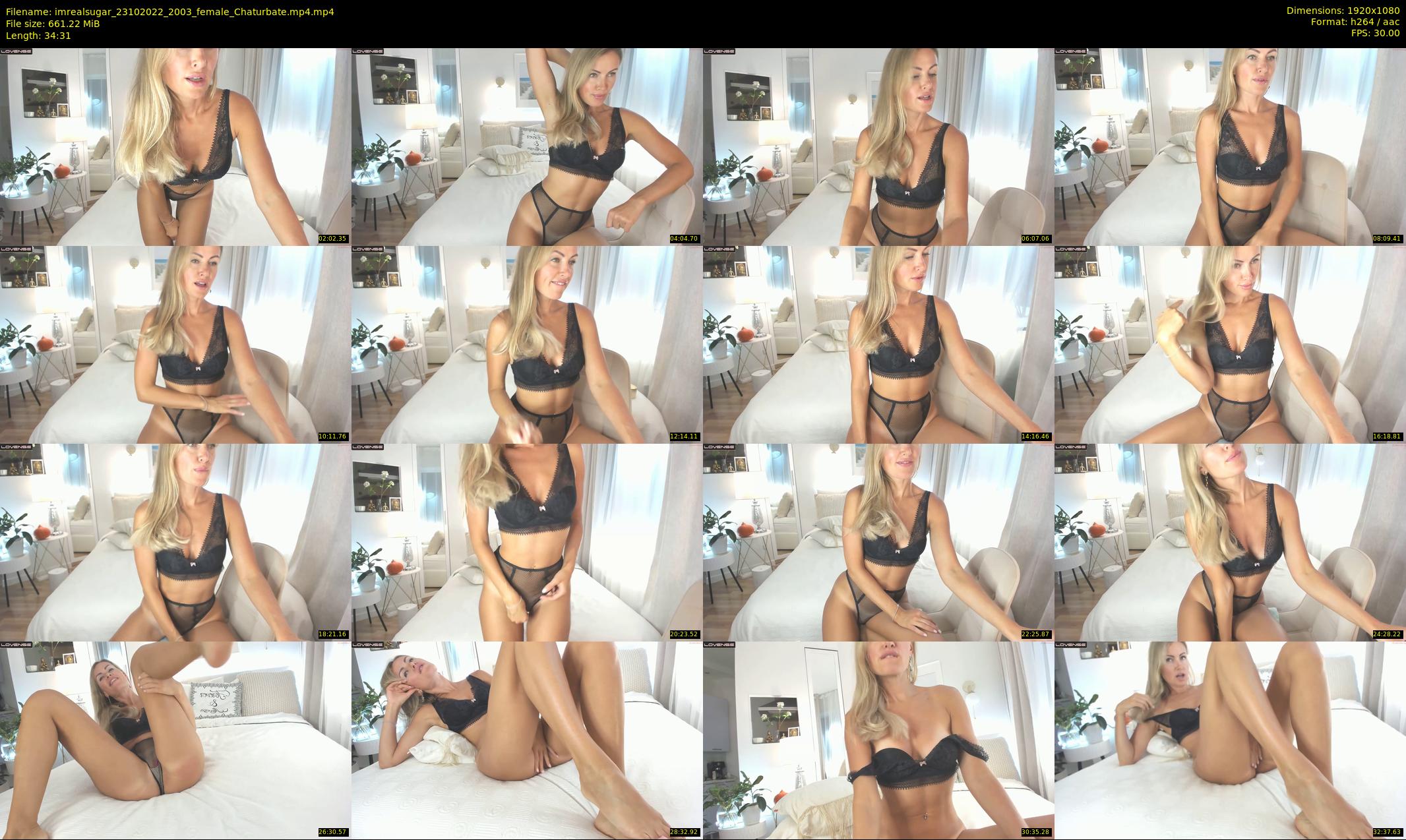 imrealsugar — 35 minute Chaturbate female cam show recording, 1080p, Oct 23, 2022