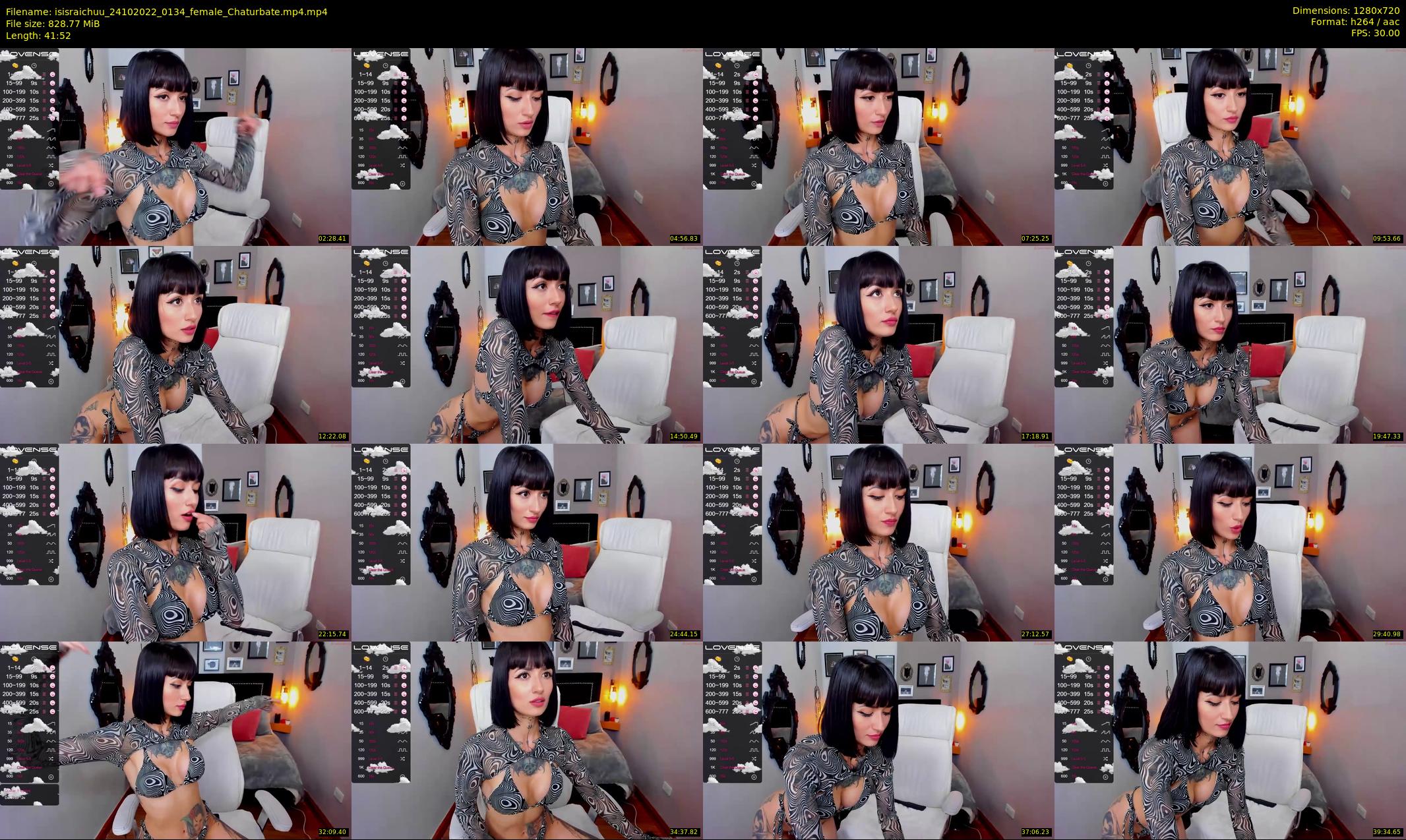 isisraichuu — 42 minute Chaturbate female cam show recording, 720p, Oct 24, 2022