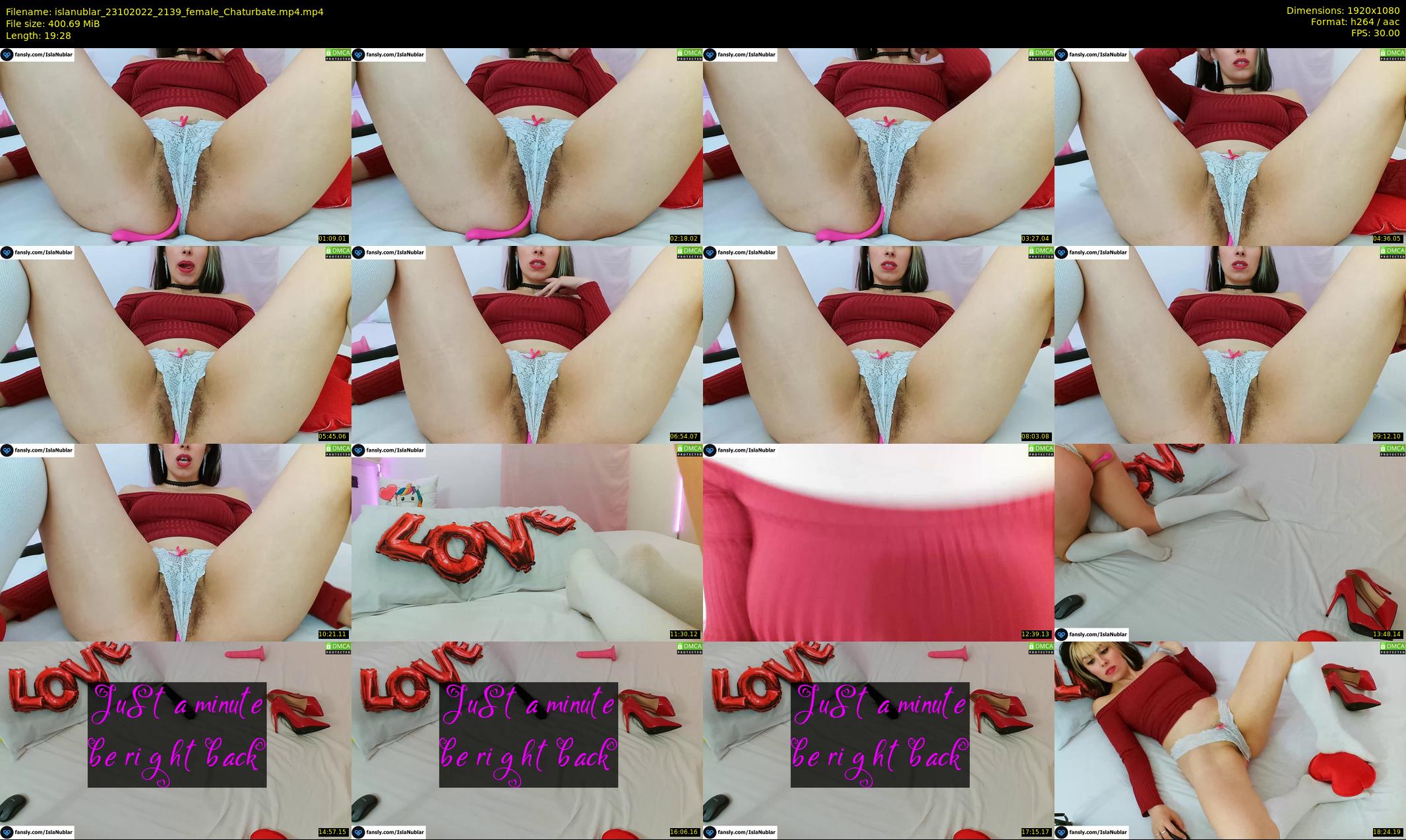 islanublar — 20 minute Chaturbate female cam show recording, 1080p, Oct 23, 2022