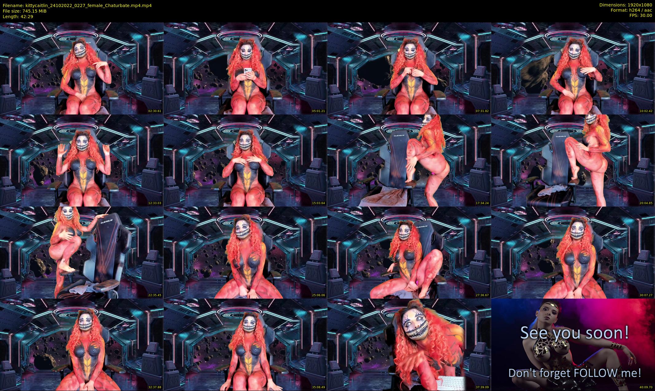 kittycaitlin — 43 minute Chaturbate female cam show recording, 1080p, Oct 24, 2022