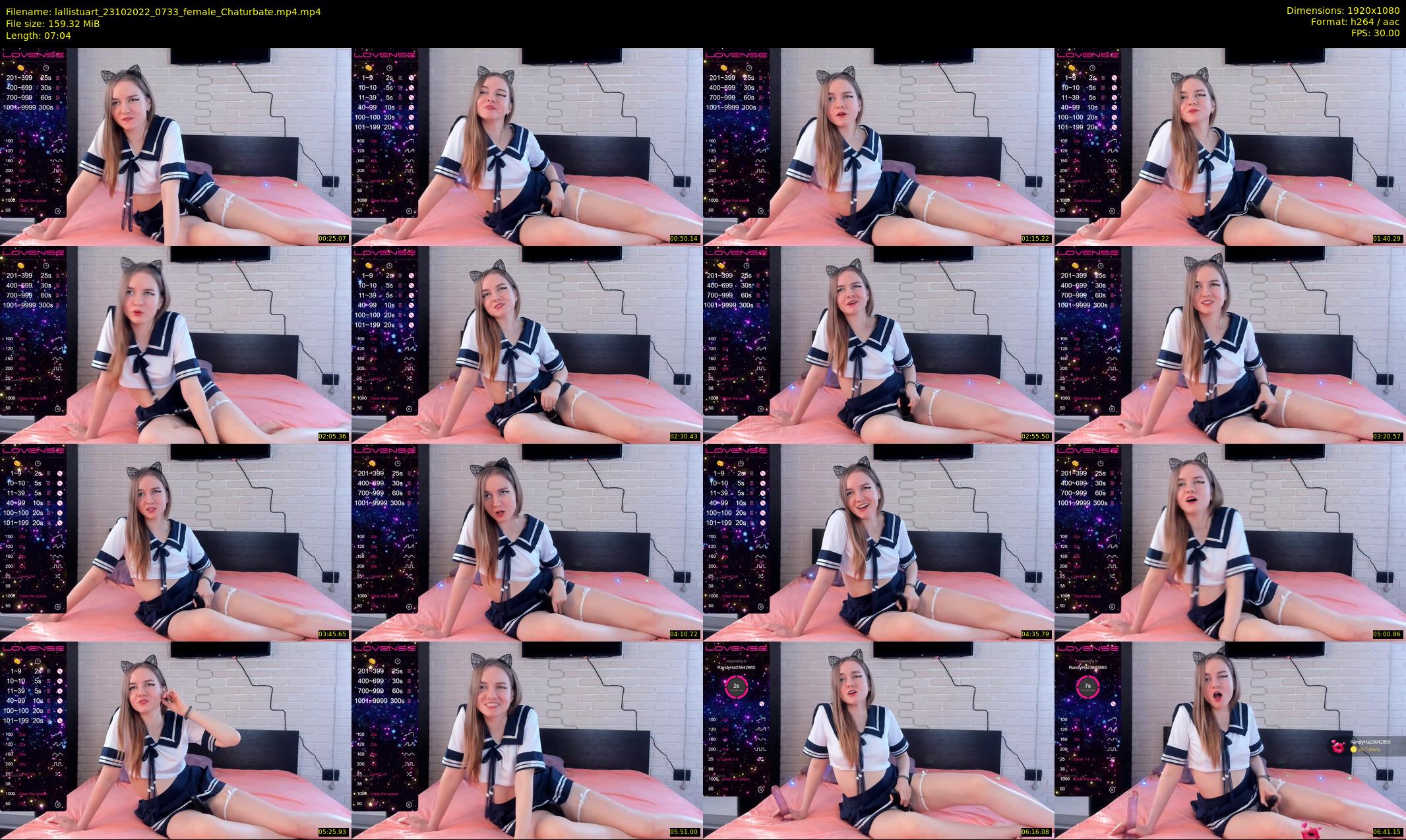 lallistuart — 8 minute Chaturbate female cam show recording, 1080p, Oct 23, 2022