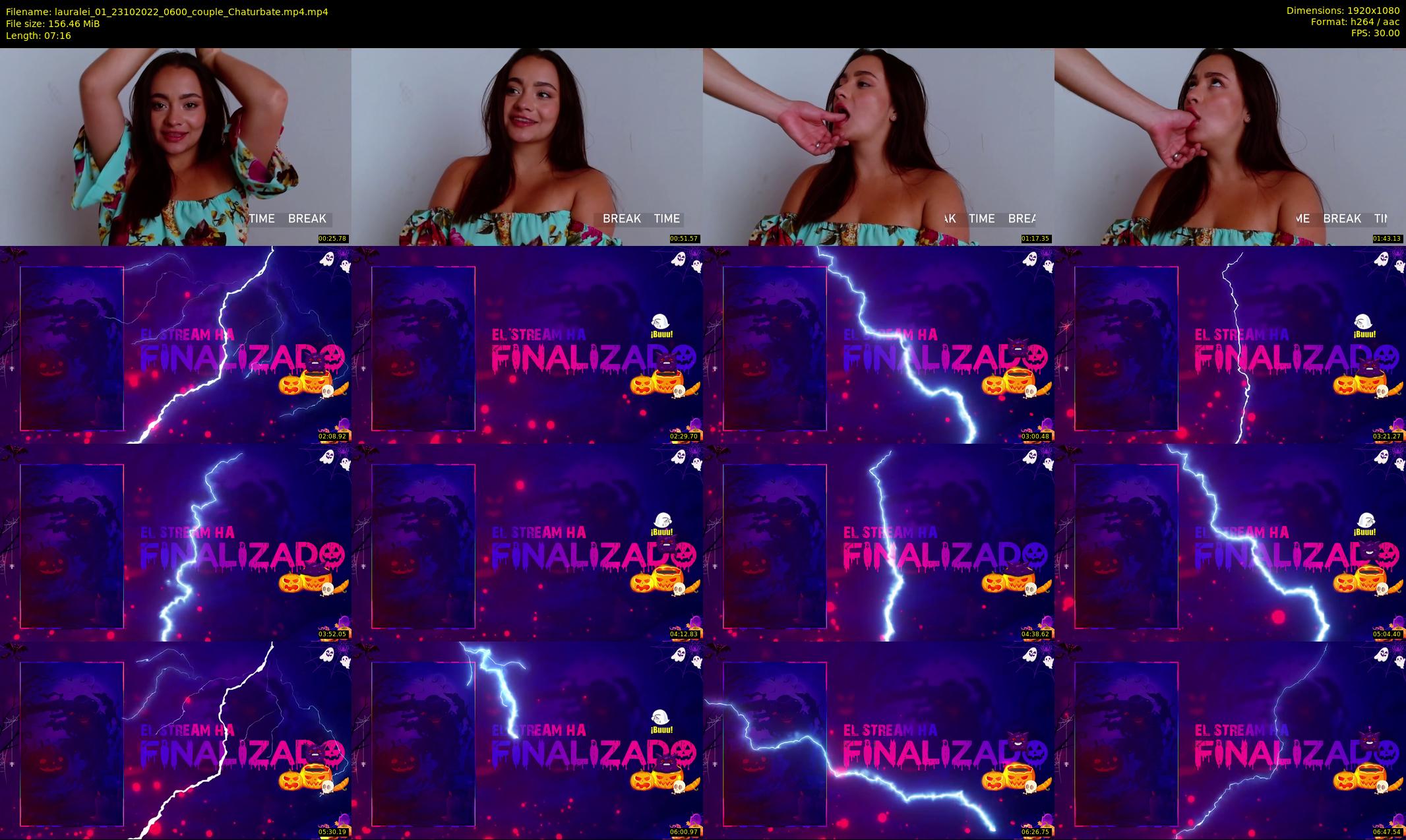 lauralei_01 — 8 minute Chaturbate couple cam show recording, 1080p, Oct 23, 2022