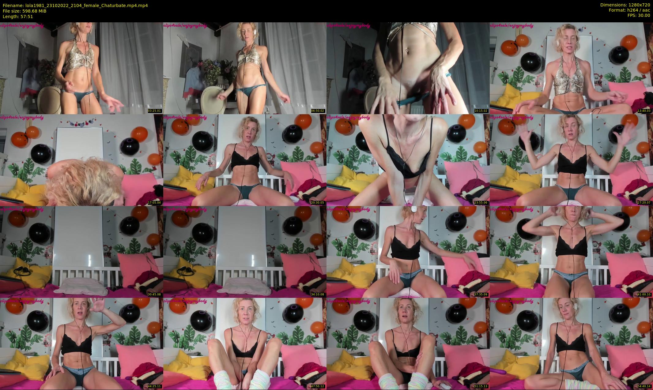 lola1981 — 58 minute Chaturbate female cam show recording, 720p, Oct 23, 2022
