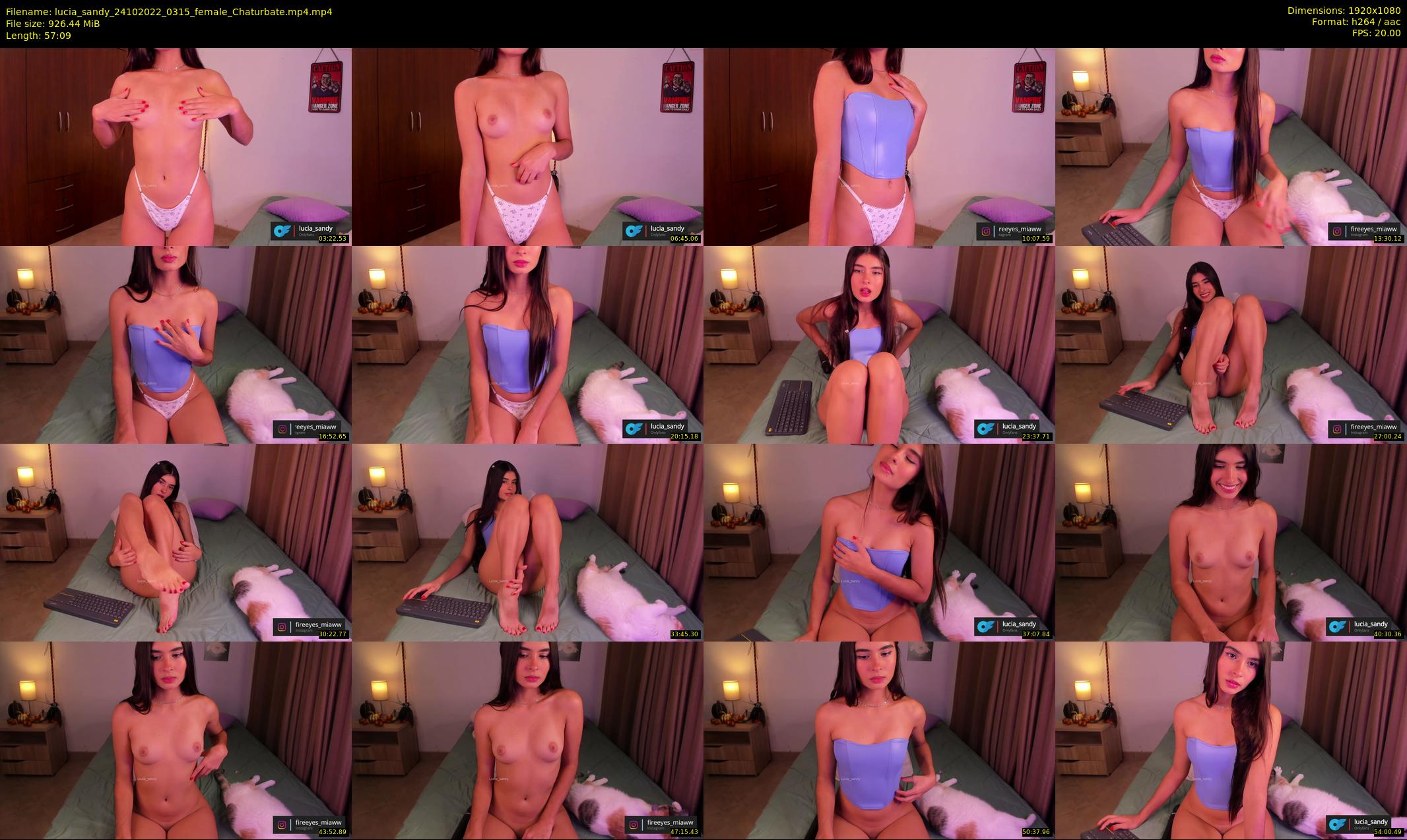 lucia_sandy — 58 minute Chaturbate female cam show recording, 1080p, Oct 24, 2022