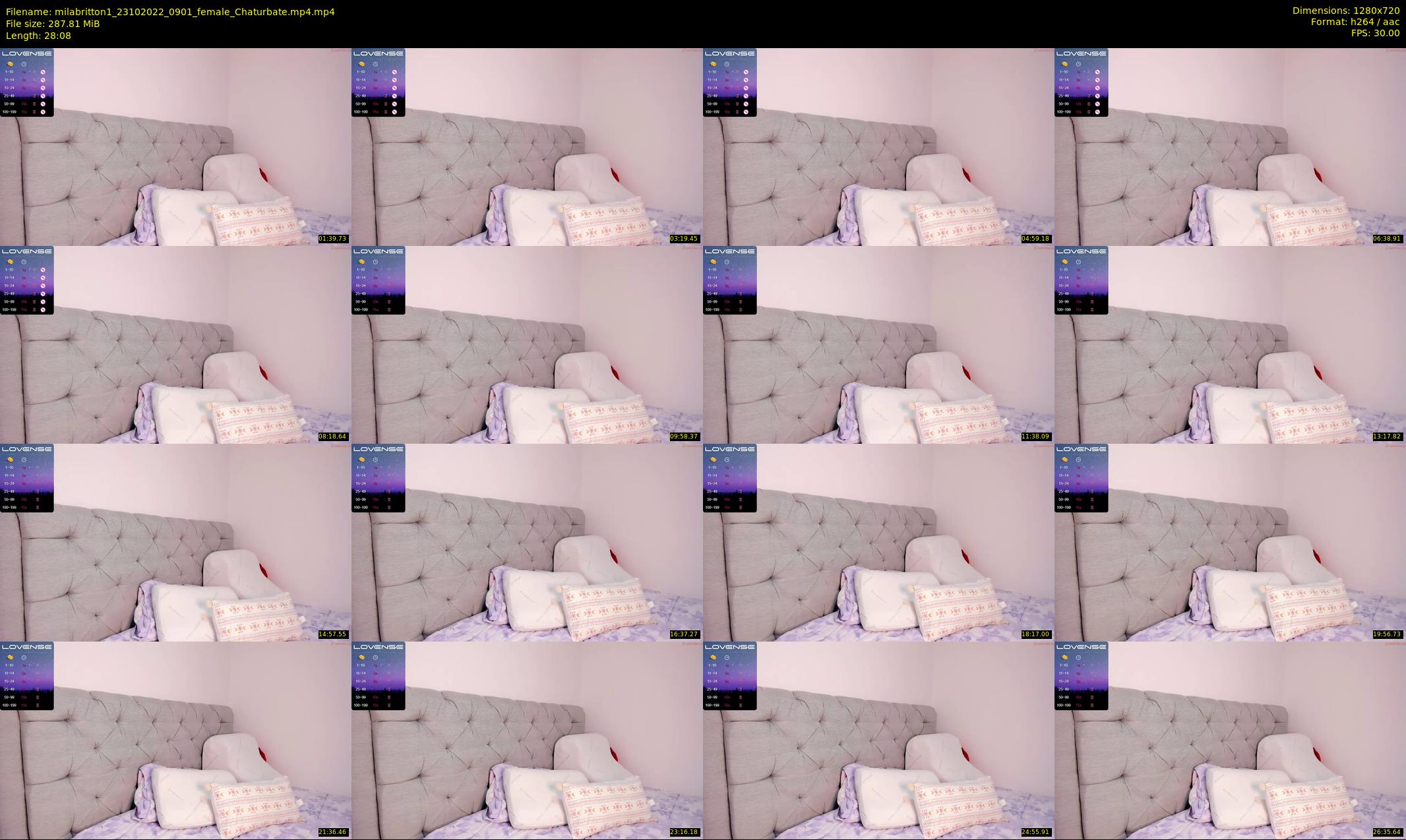milabritton1 — 29 minute Chaturbate female cam show recording, 720p, Oct 23, 2022