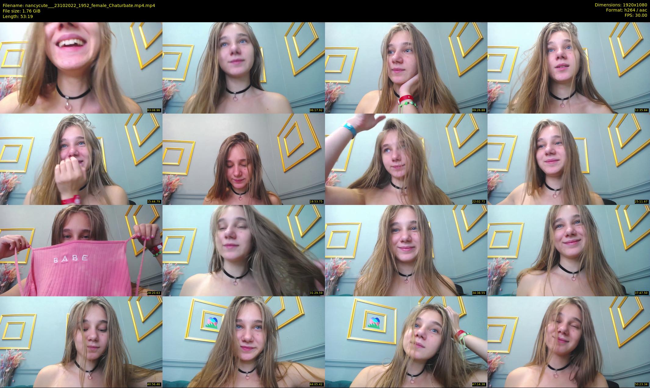 nancycute__ — 54 minute Chaturbate female cam show recording, 1080p, Oct 23, 2022