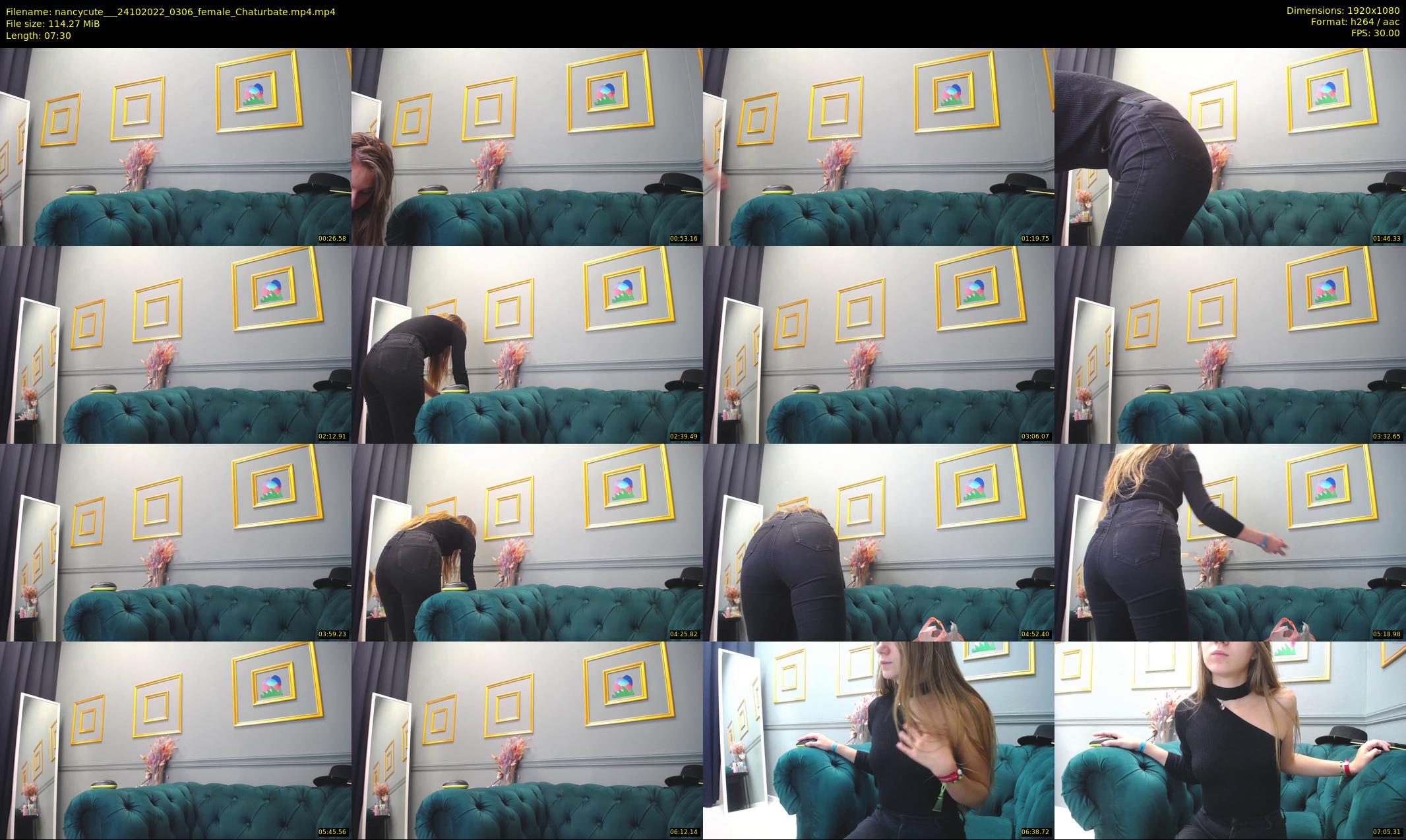 nancycute__ — 8 minute Chaturbate female cam show recording, 1080p, Oct 24, 2022