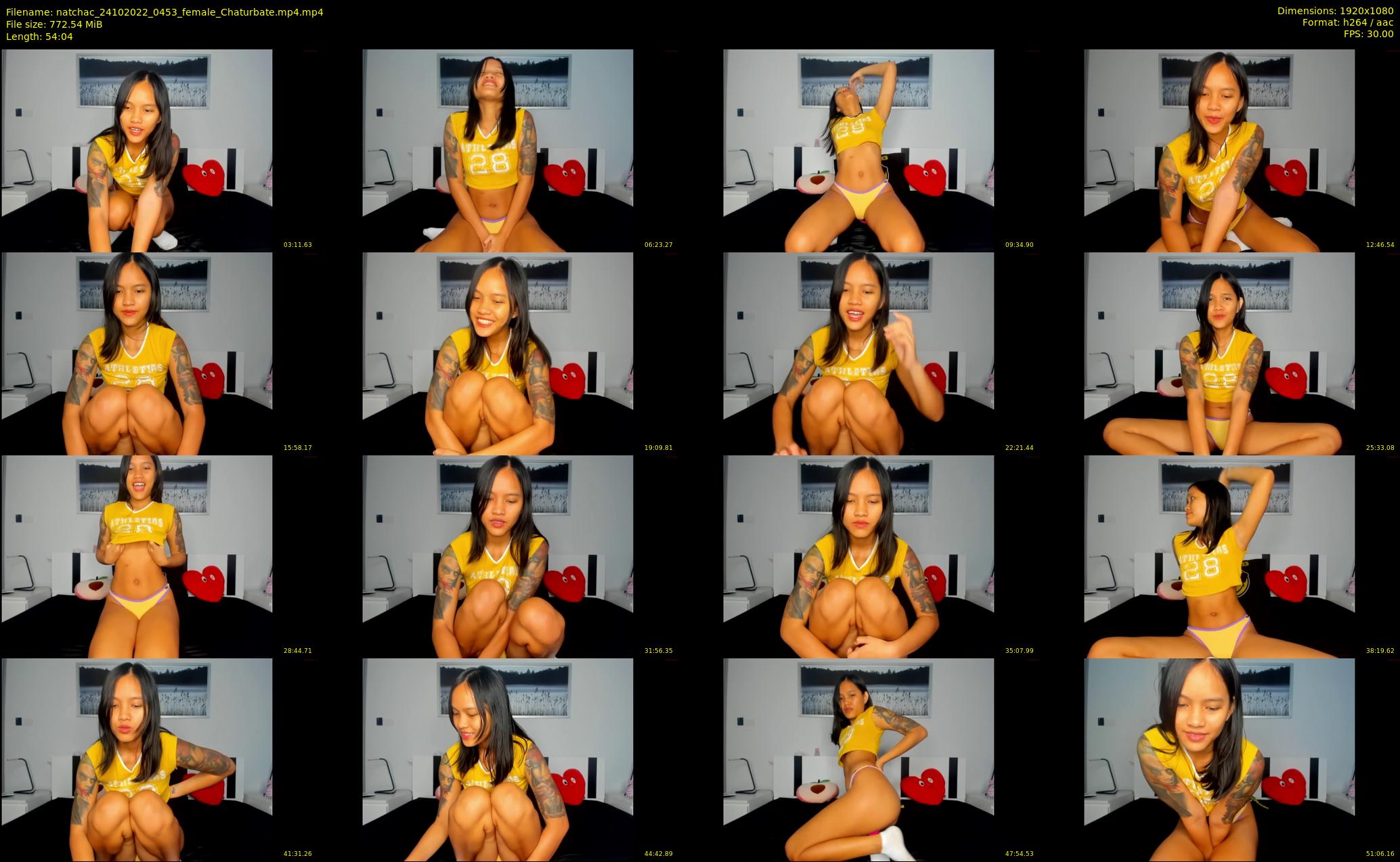 natchac — 55 minute Chaturbate female cam show recording, 1080p, Oct 24, 2022