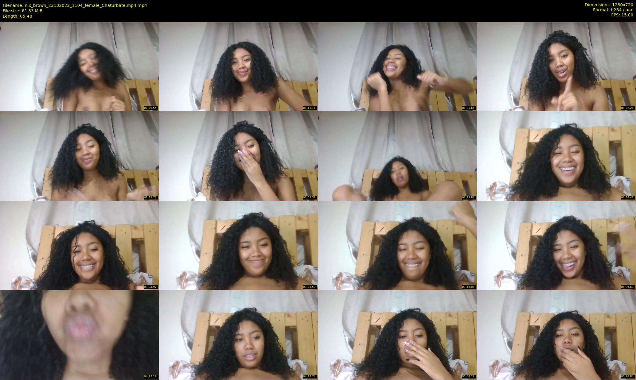 nix_brown — 6 minute Chaturbate female cam show recording, 720p, Oct 23, 2022