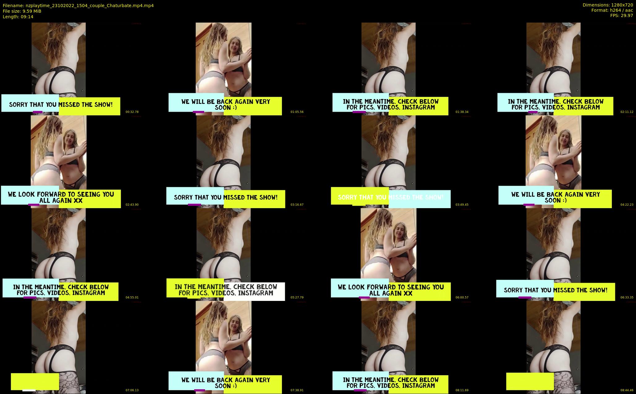 nzplaytime — 10 minute Chaturbate couple cam show recording, 720p, Oct 23, 2022