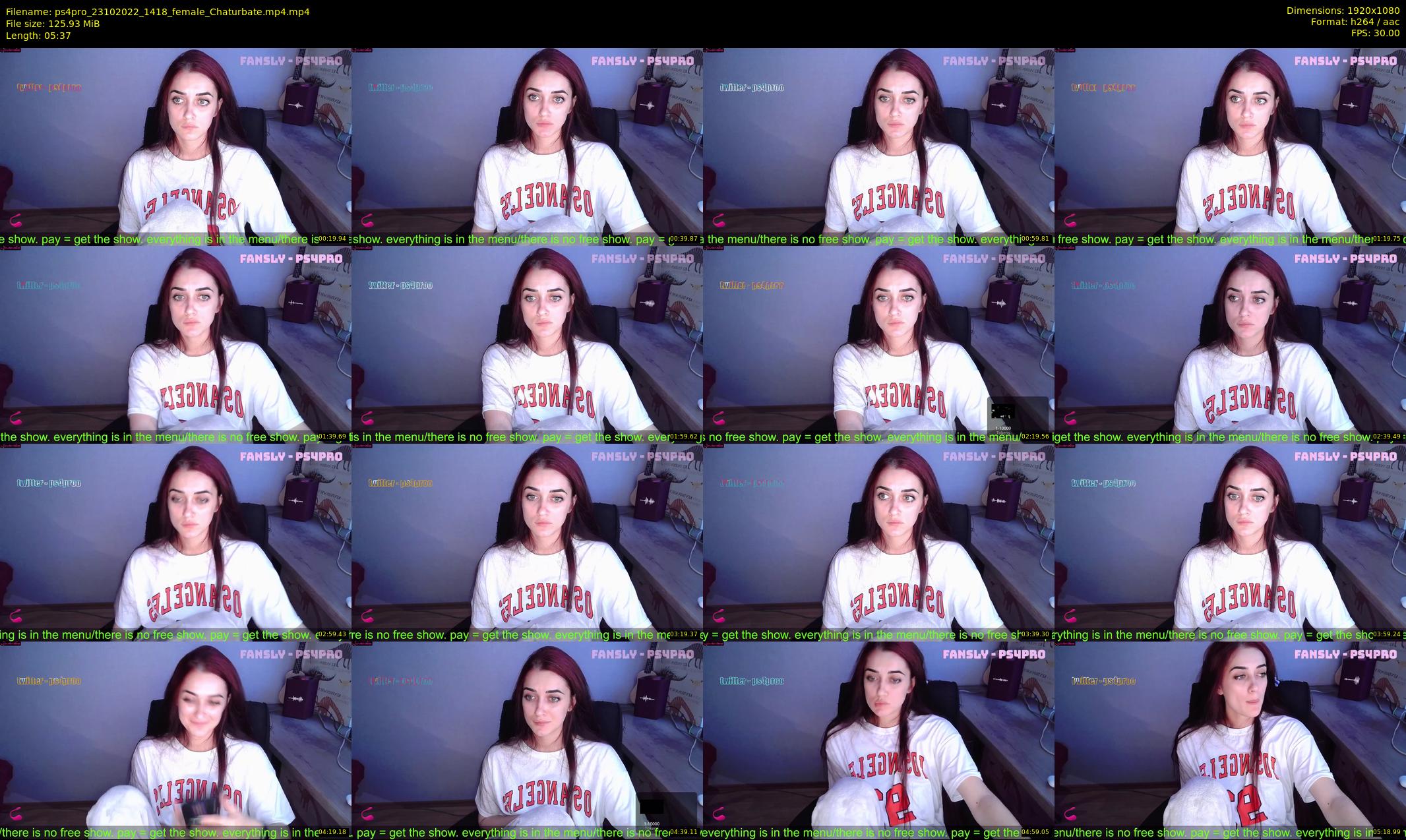 ps4pro — 6 minute Chaturbate female cam show recording, 1080p, Oct 23, 2022
