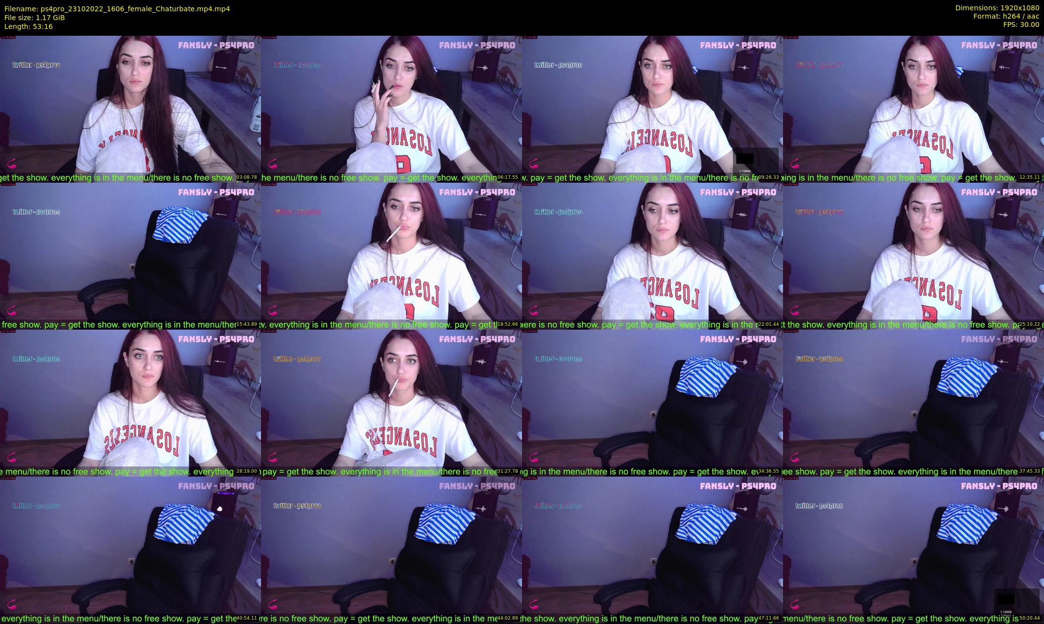 ps4pro — 54 minute Chaturbate female cam show recording, 1080p, Oct 23, 2022