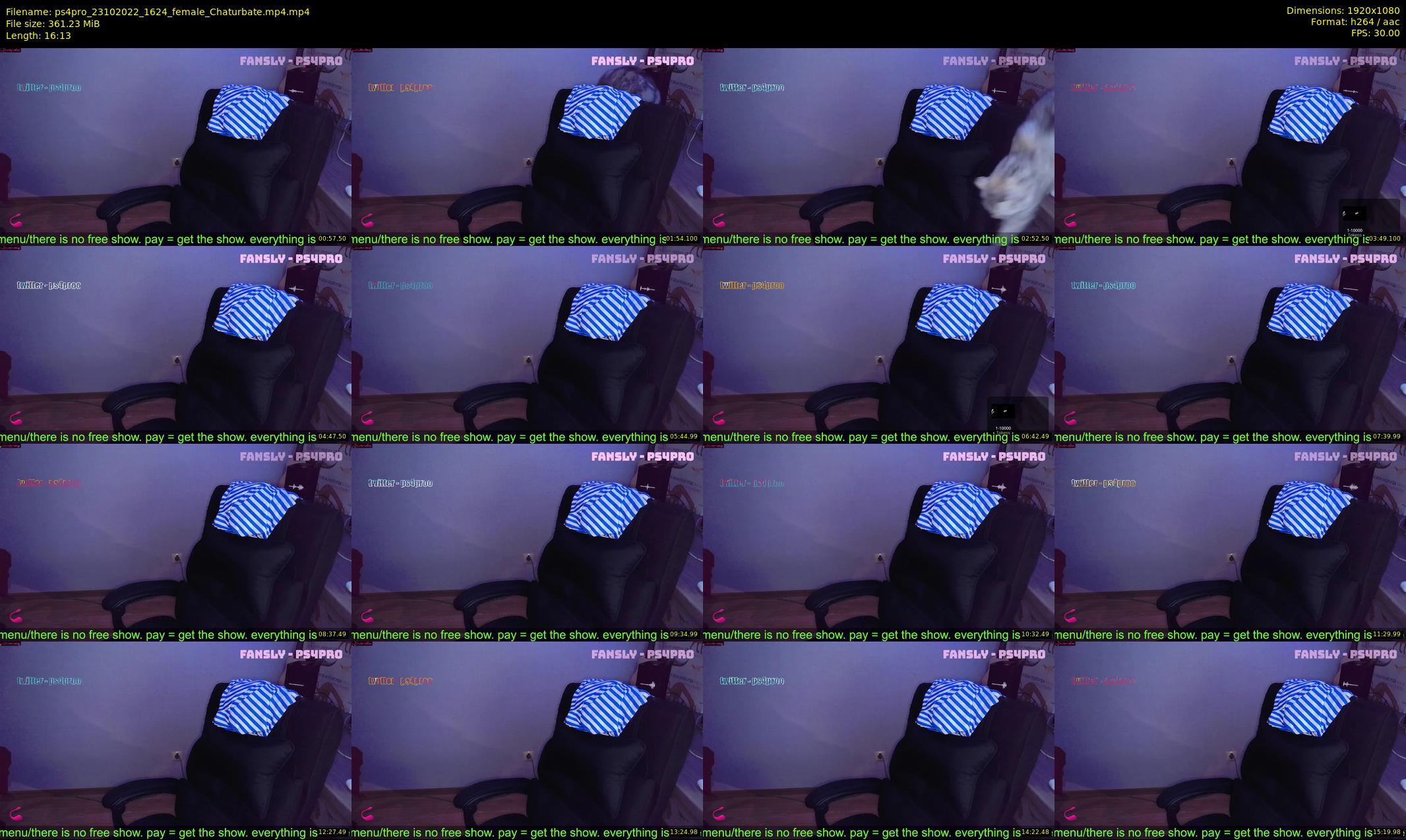 ps4pro — 17 minute Chaturbate female cam show recording, 1080p, Oct 23, 2022