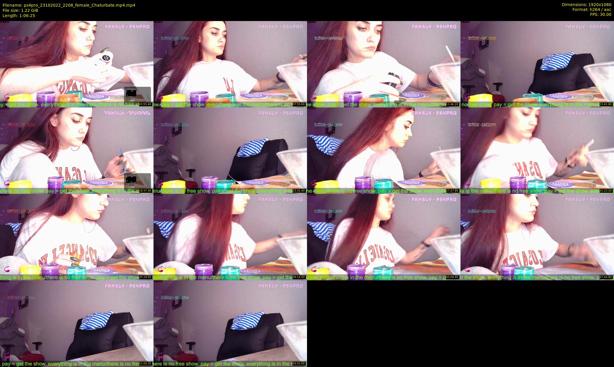 ps4pro — 67 minute Chaturbate female cam show recording, 1080p, Oct 23, 2022