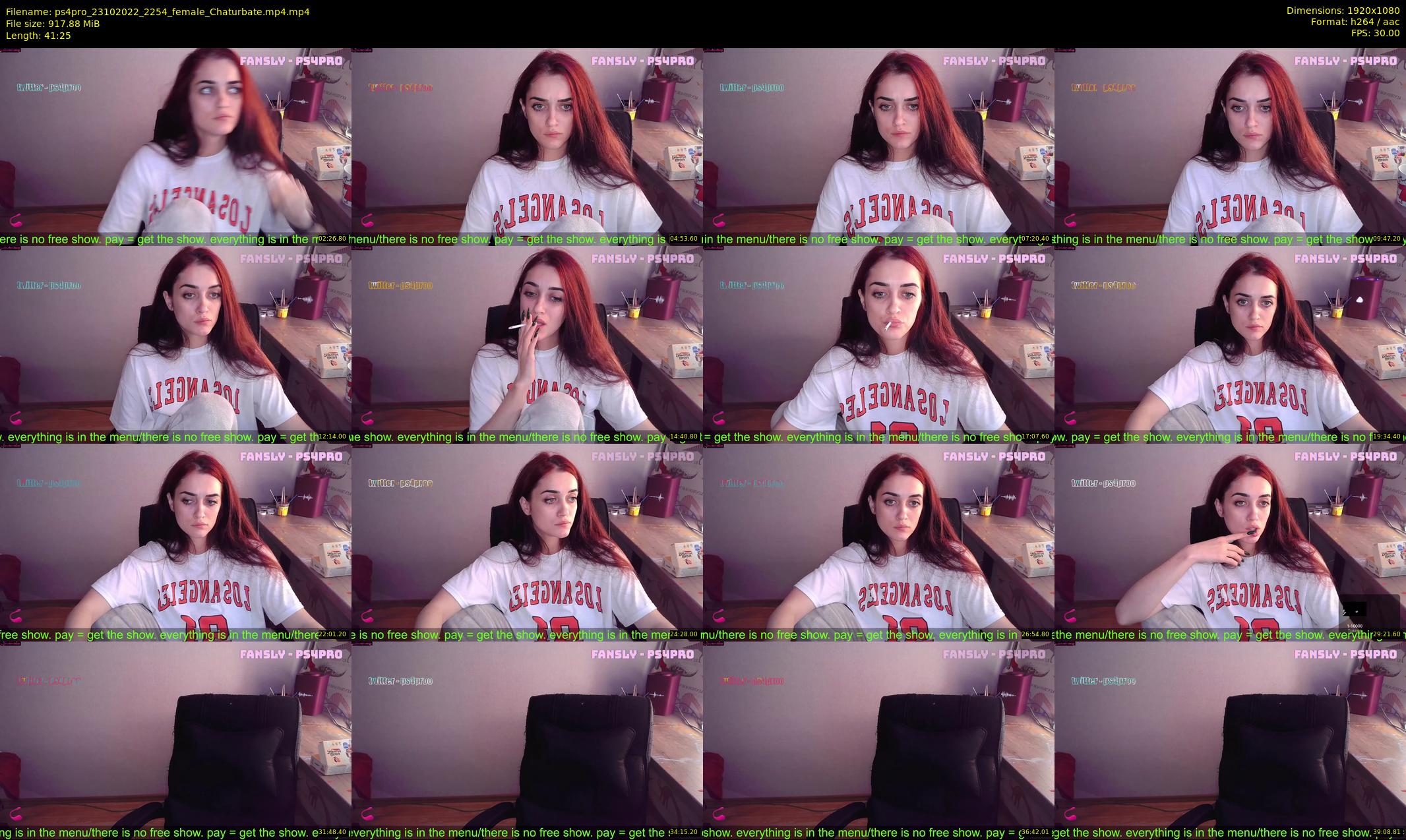 ps4pro — 42 minute Chaturbate female cam show recording, 1080p, Oct 23, 2022