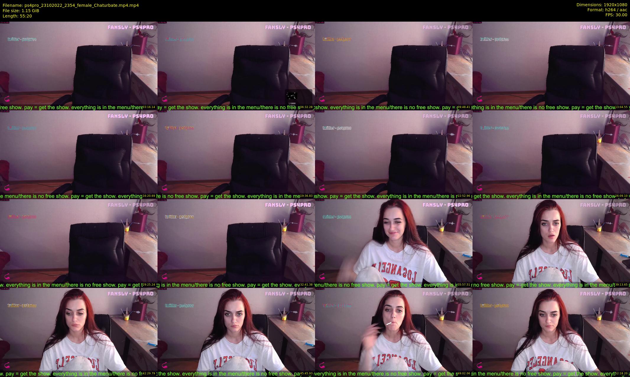 ps4pro — 56 minute Chaturbate female cam show recording, 1080p, Oct 23, 2022
