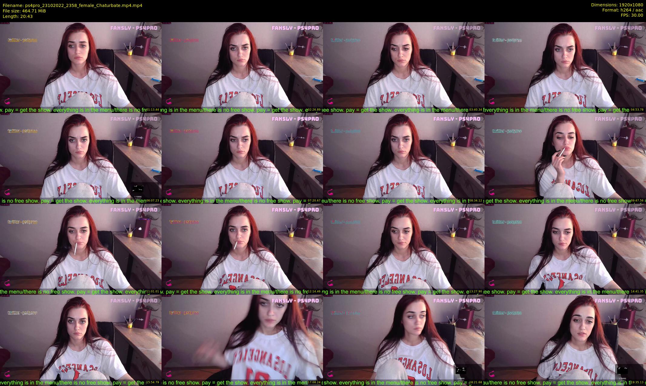 ps4pro — 21 minute Chaturbate female cam show recording, 1080p, Oct 23, 2022
