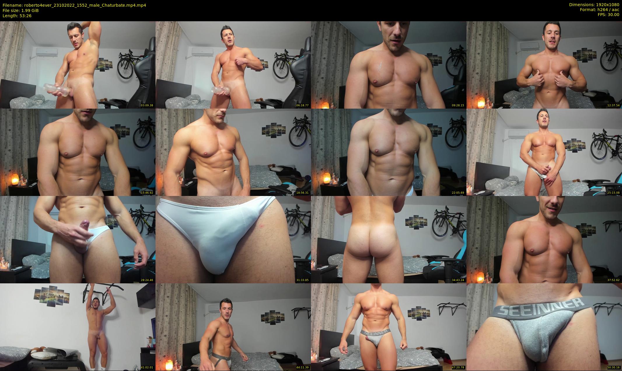 roberto4ever — 54 minute Chaturbate male cam show recording, 1080p, Oct 23, 2022