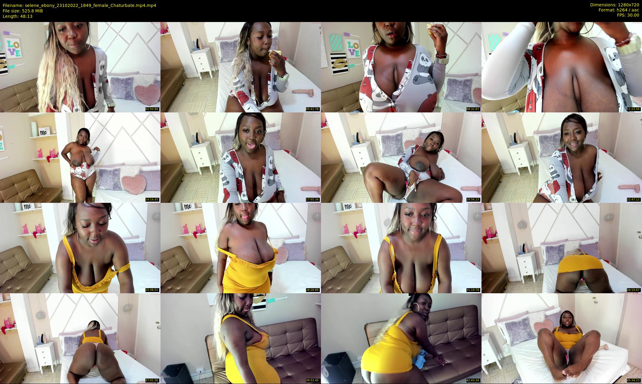 selene_ebony — 49 minute Chaturbate female cam show recording, 720p, Oct 23, 2022