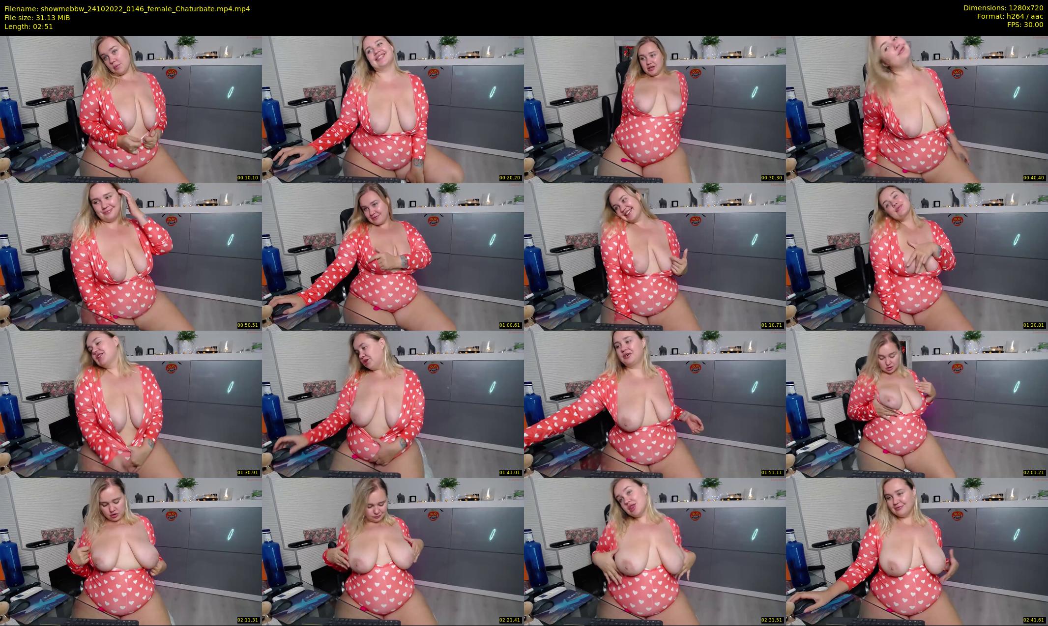 showmebbw — 3 minute Chaturbate female cam show recording, 720p, Oct 24, 2022