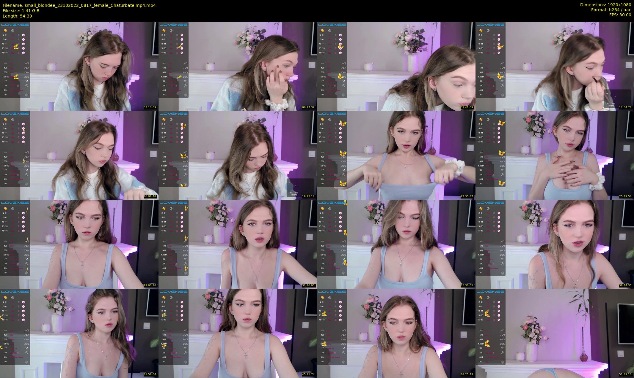 small_blondee — 55 minute Chaturbate female cam show recording, 1080p, Oct 23, 2022