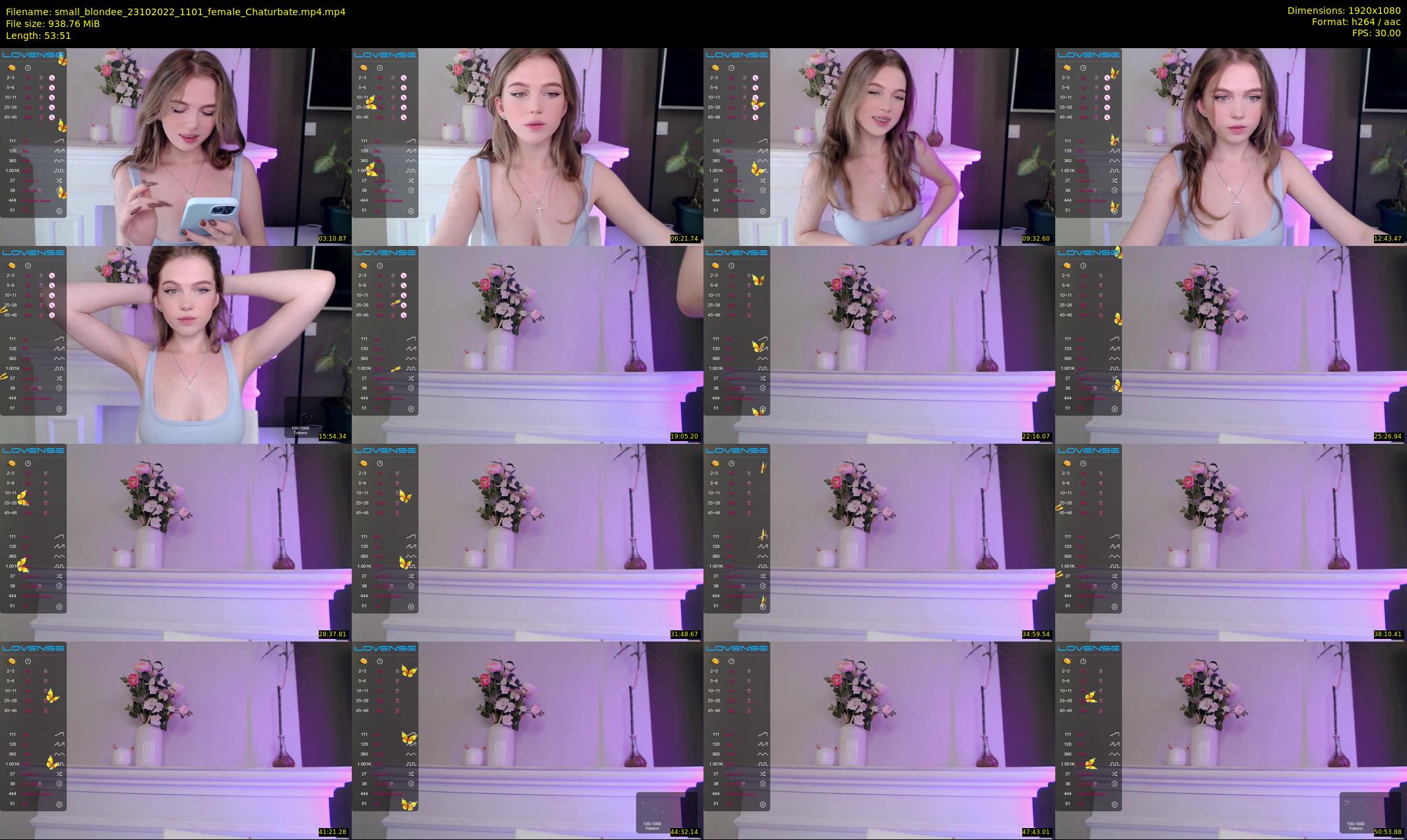 small_blondee — 54 minute Chaturbate female cam show recording, 1080p, Oct 23, 2022