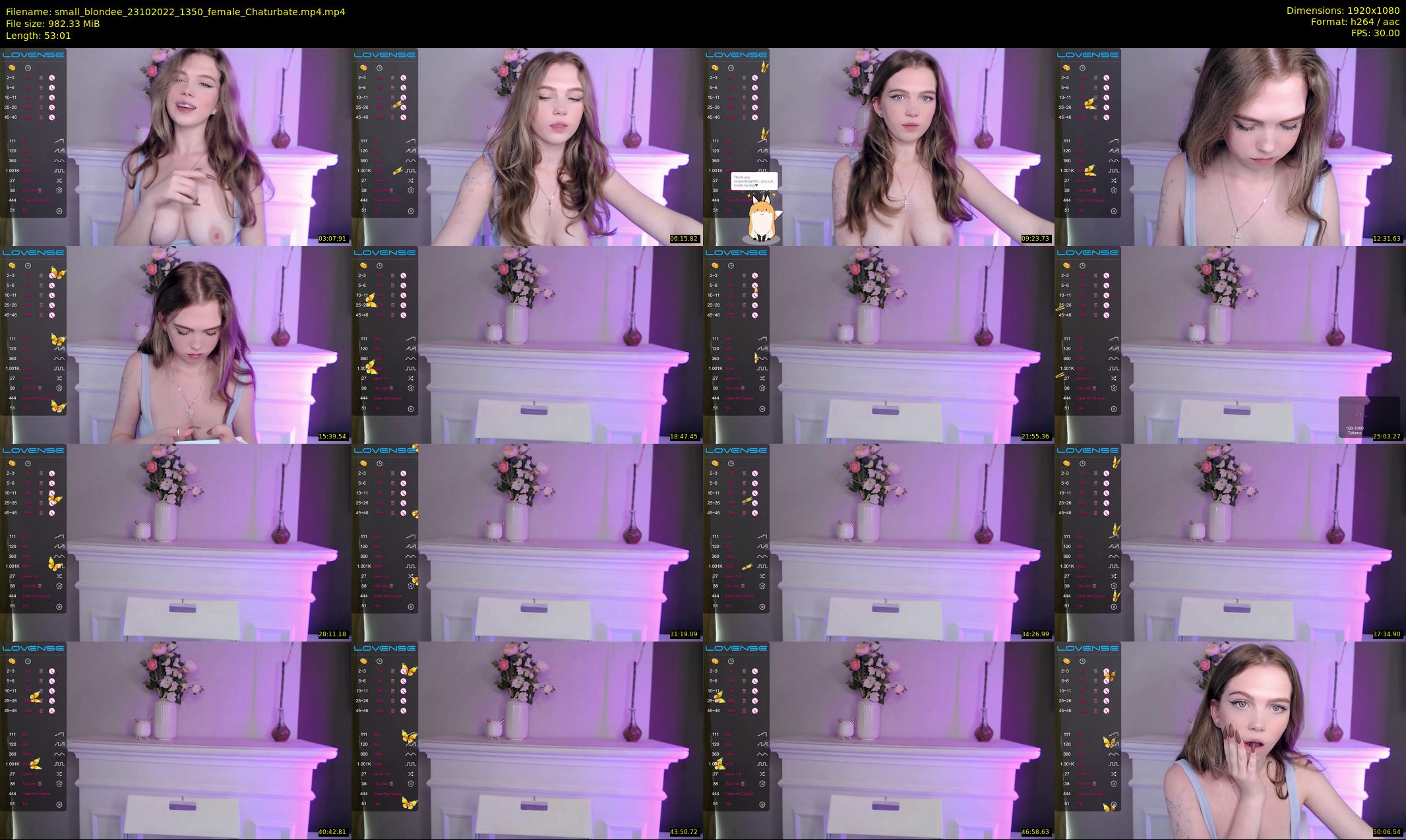 small_blondee — 54 minute Chaturbate female cam show recording, 1080p, Oct 23, 2022