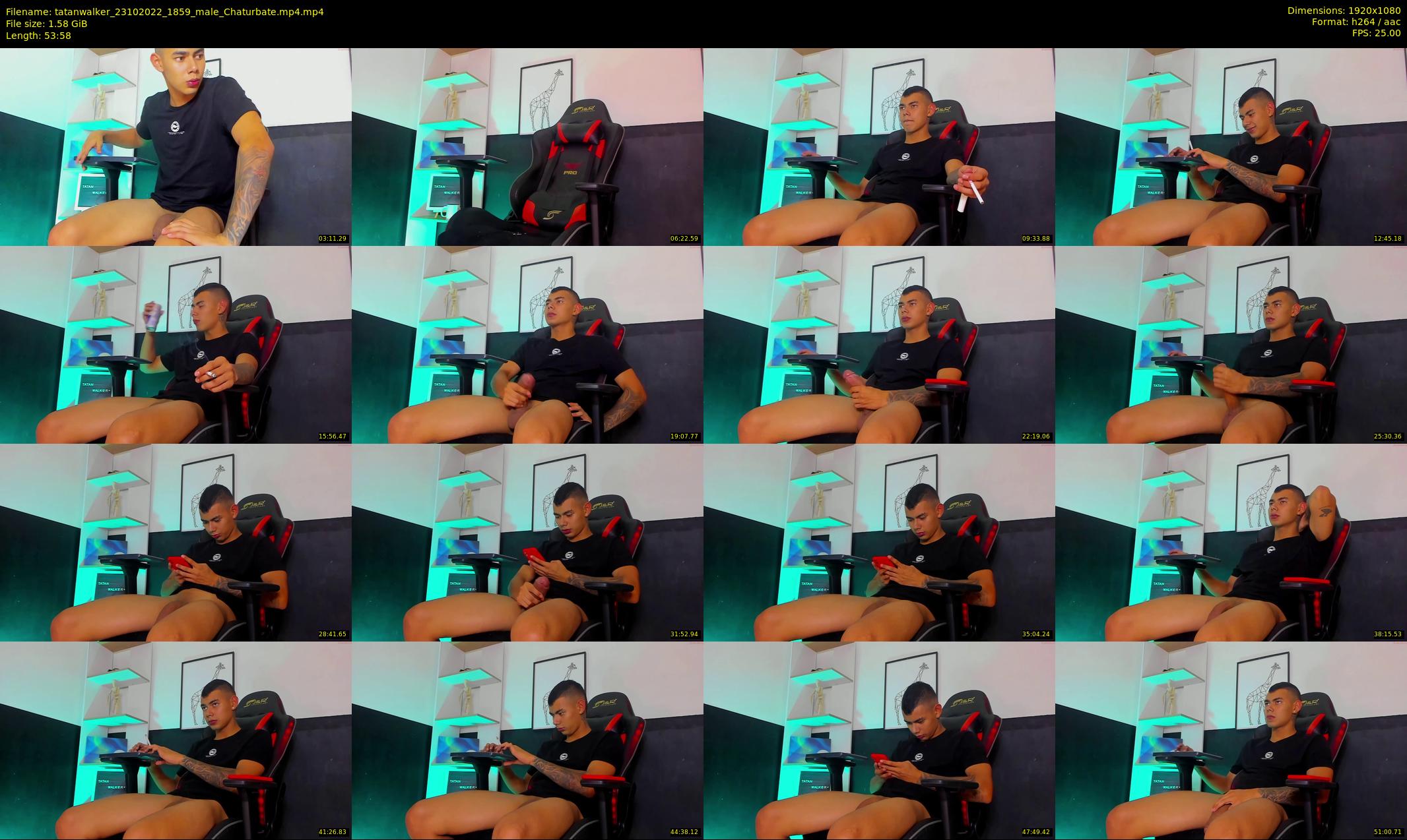 tatanwalker — 54 minute Chaturbate male cam show recording, 1080p, Oct 23, 2022