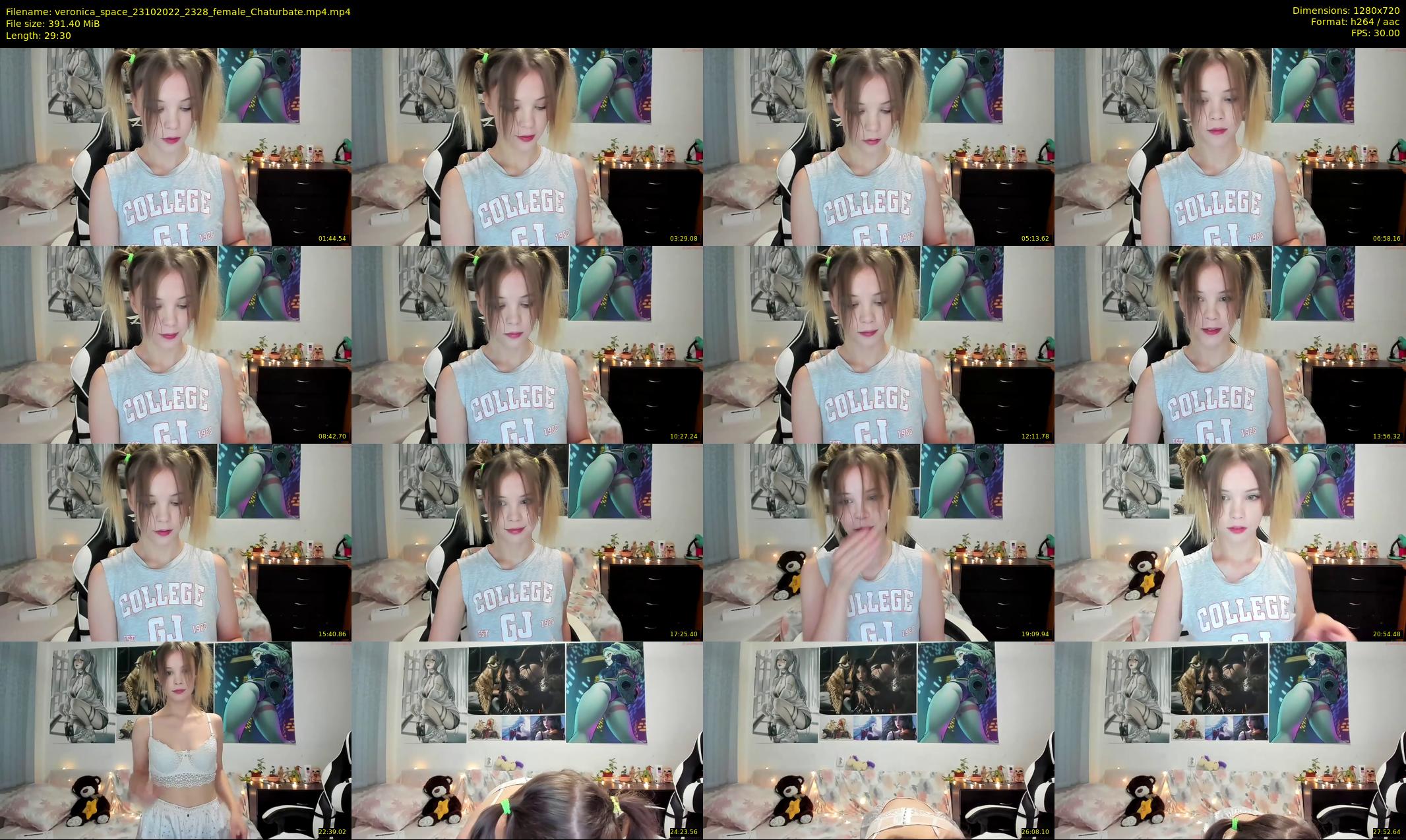 veronica_space — 30 minute Chaturbate female cam show recording, 720p, Oct 23, 2022