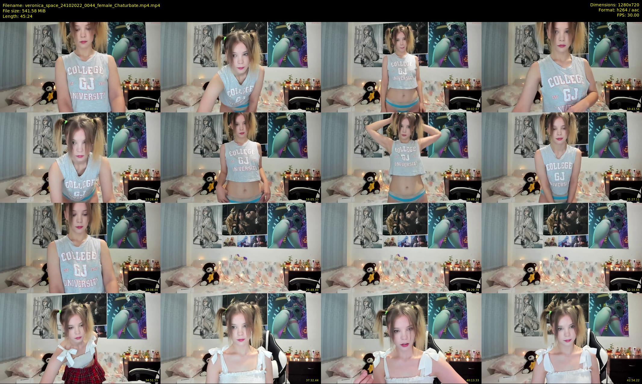 veronica_space — 46 minute Chaturbate female cam show recording, 720p, Oct 24, 2022