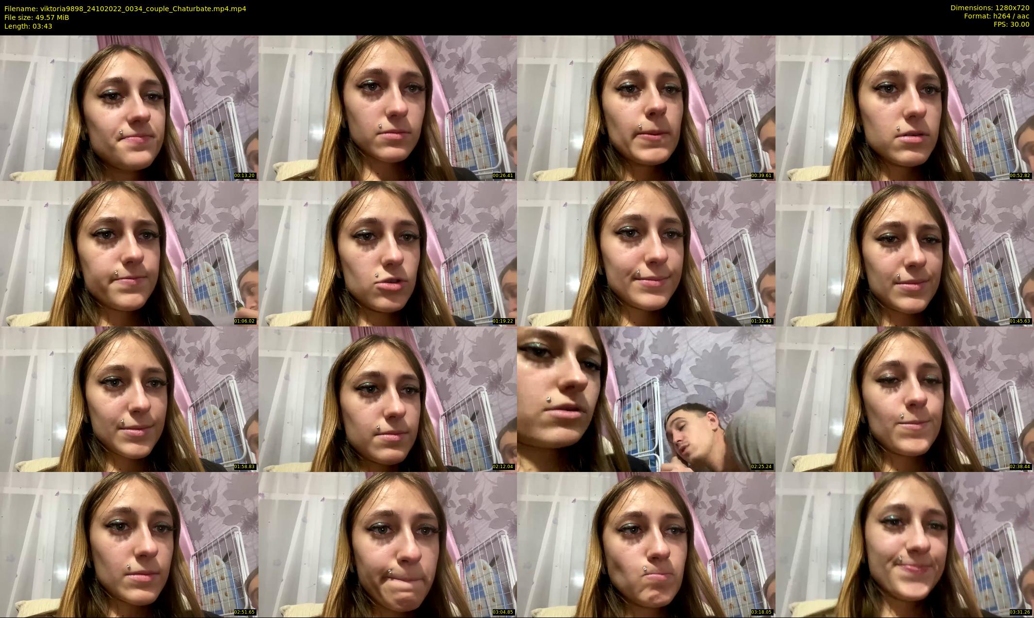 viktoria9898 — 4 minute Chaturbate couple cam show recording, 720p, Oct 24, 2022