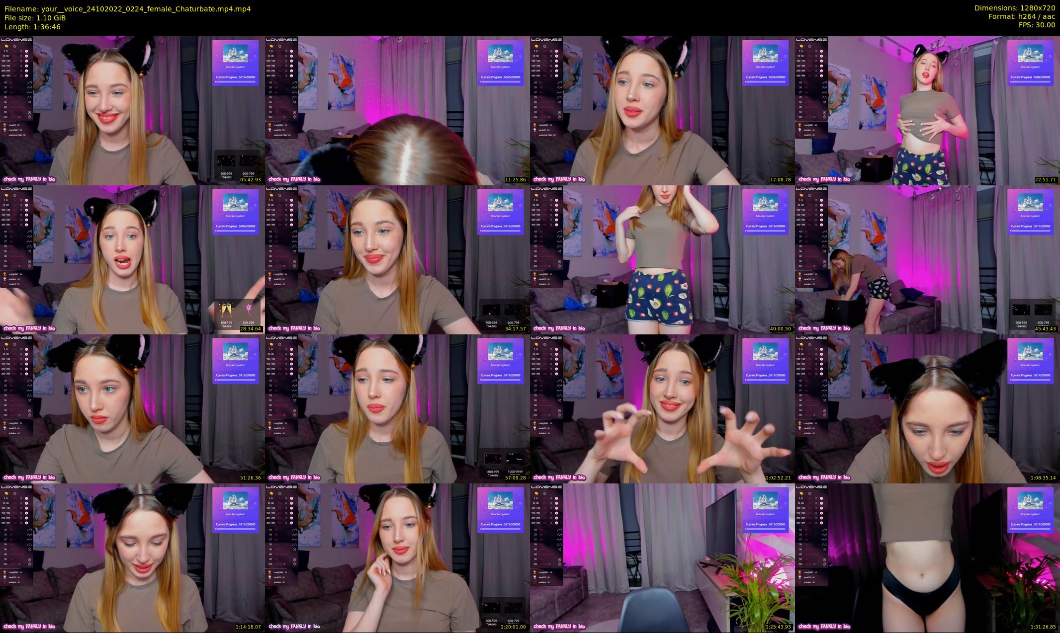 your__voice — 97 minute Chaturbate female cam show recording, 720p, Oct 24, 2022