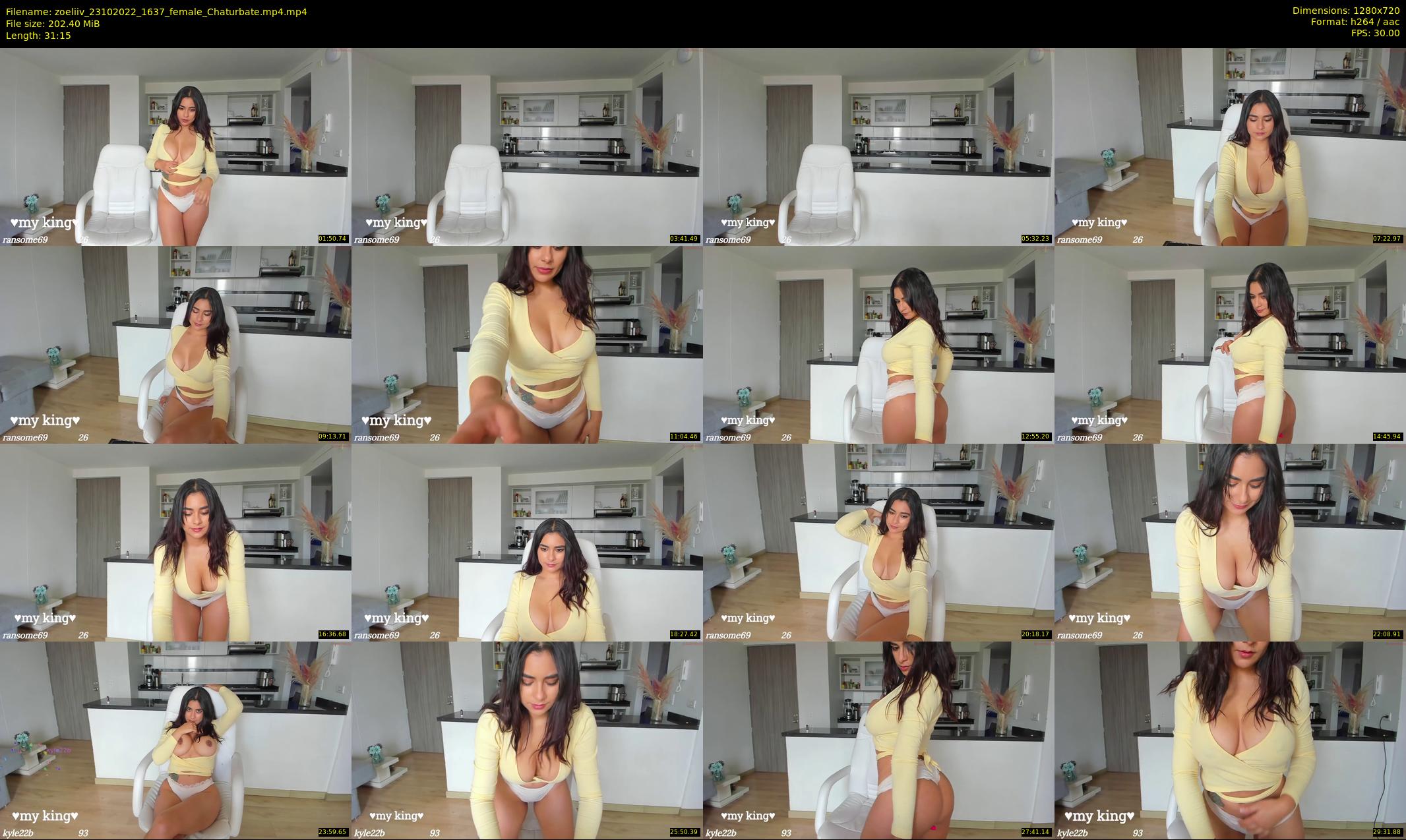 zoeliiv — 32 minute Chaturbate female cam show recording, 720p, Oct 23, 2022