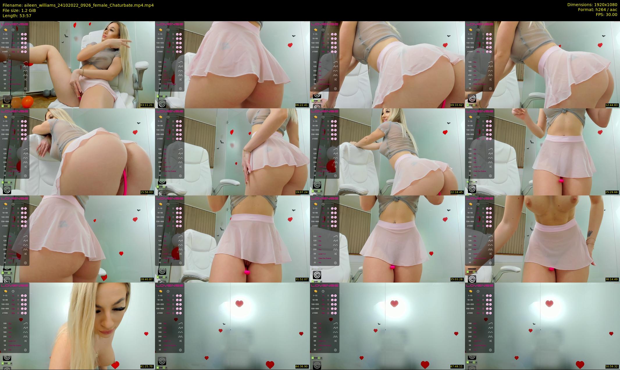 aileen_williams — 54 minute Chaturbate female cam show recording, 1080p, Oct 24, 2022