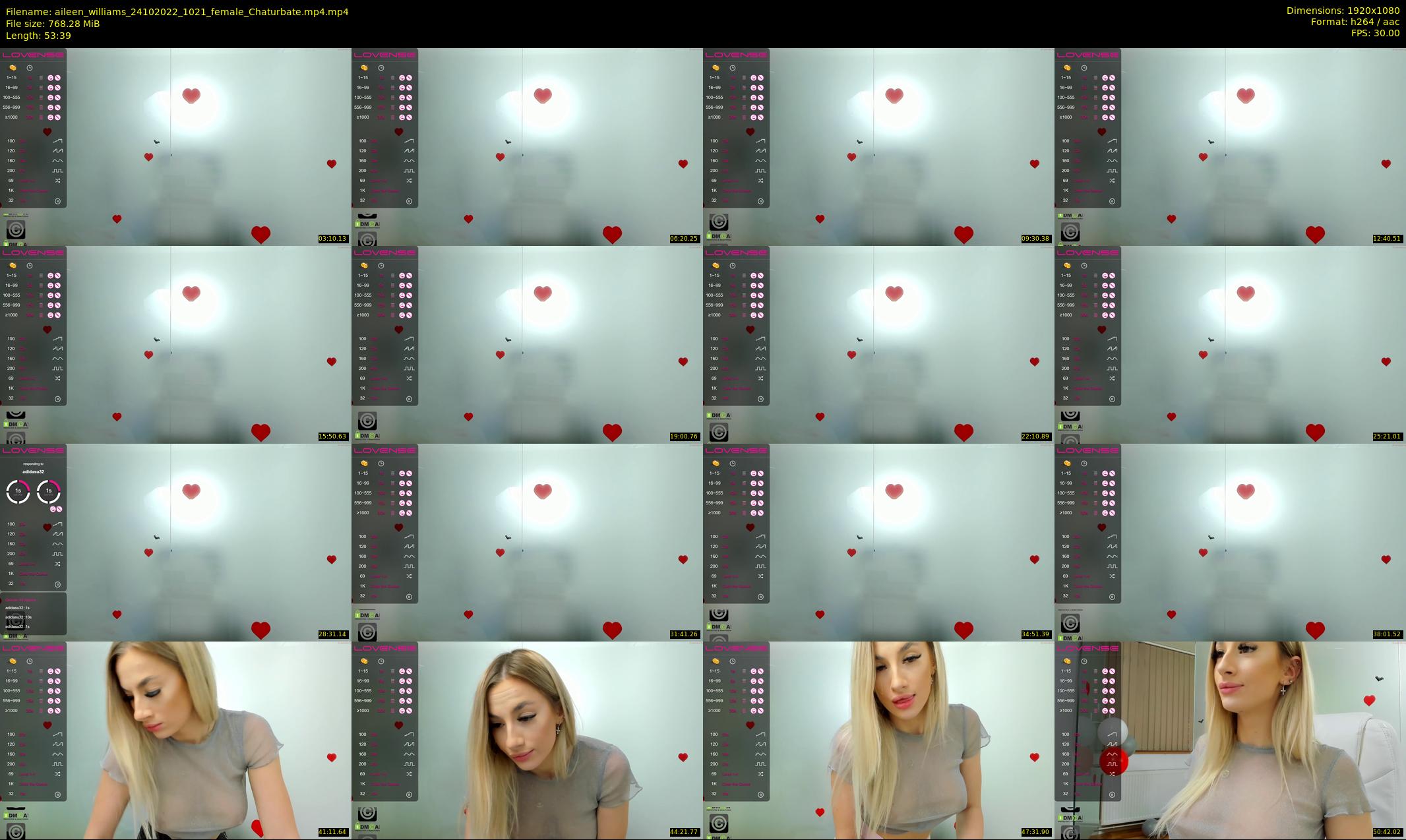 aileen_williams — 54 minute Chaturbate female cam show recording, 1080p, Oct 24, 2022