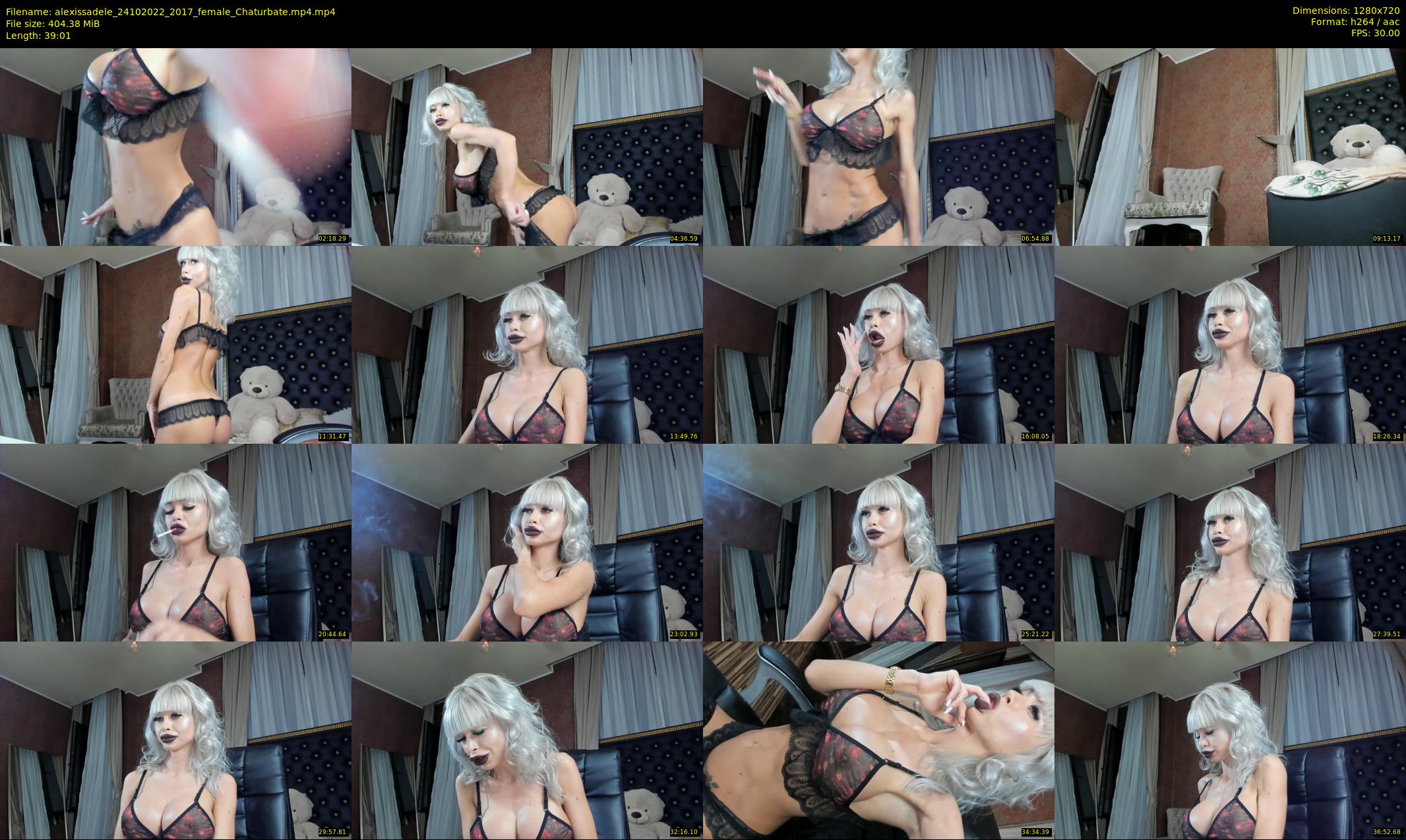 alexissadele — 40 minute Chaturbate female cam show recording, 720p, Oct 24, 2022