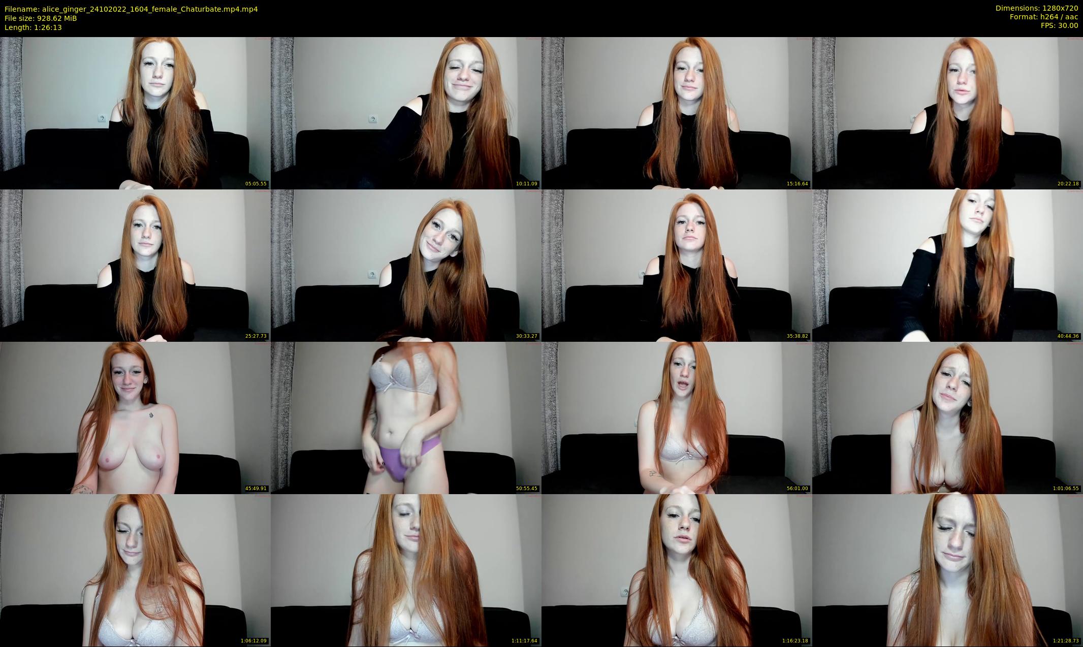 alice_ginger — 87 minute Chaturbate female cam show recording, 720p, Oct 24, 2022