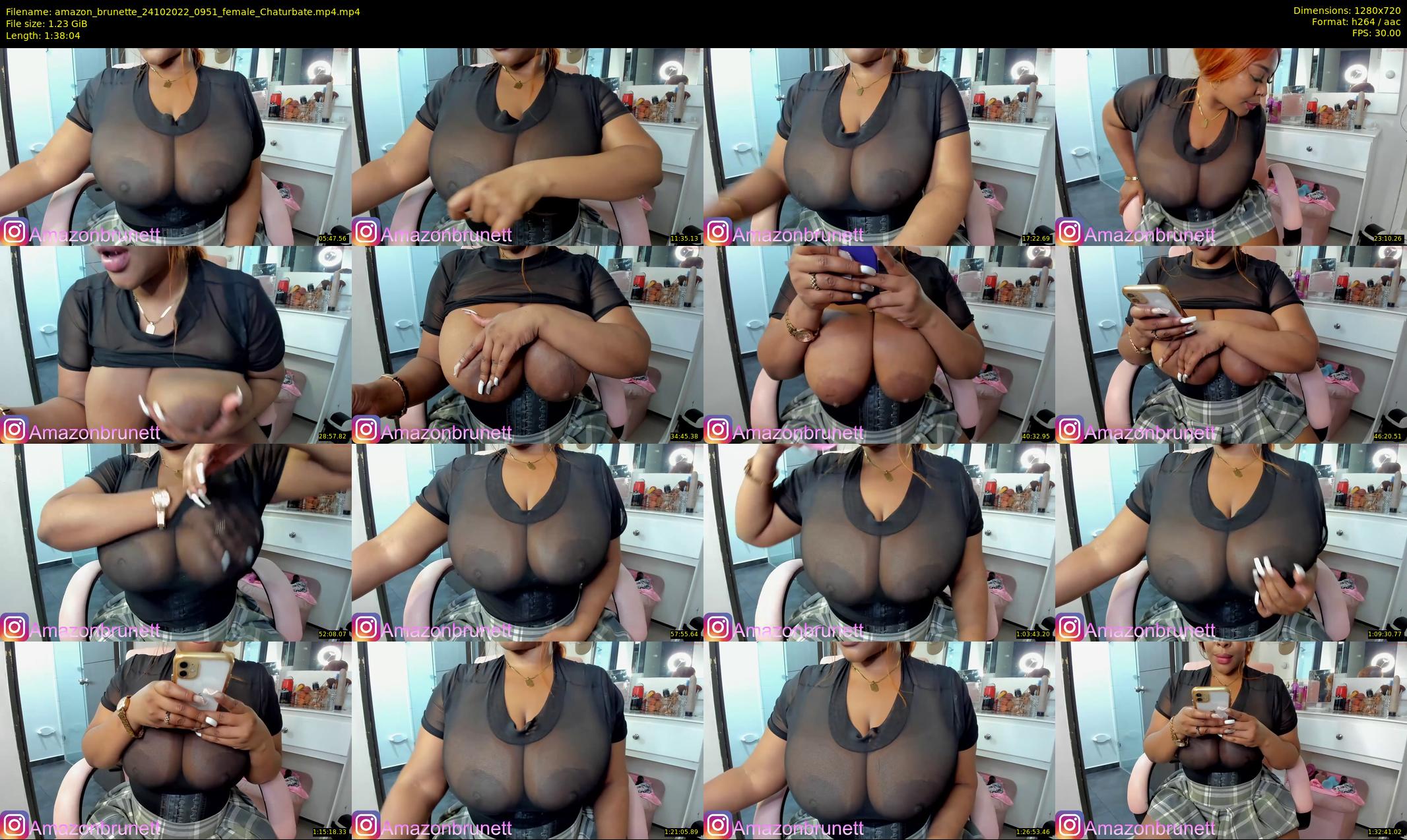 amazon_brunette — 99 minute Chaturbate female cam show recording, 720p, Oct 24, 2022