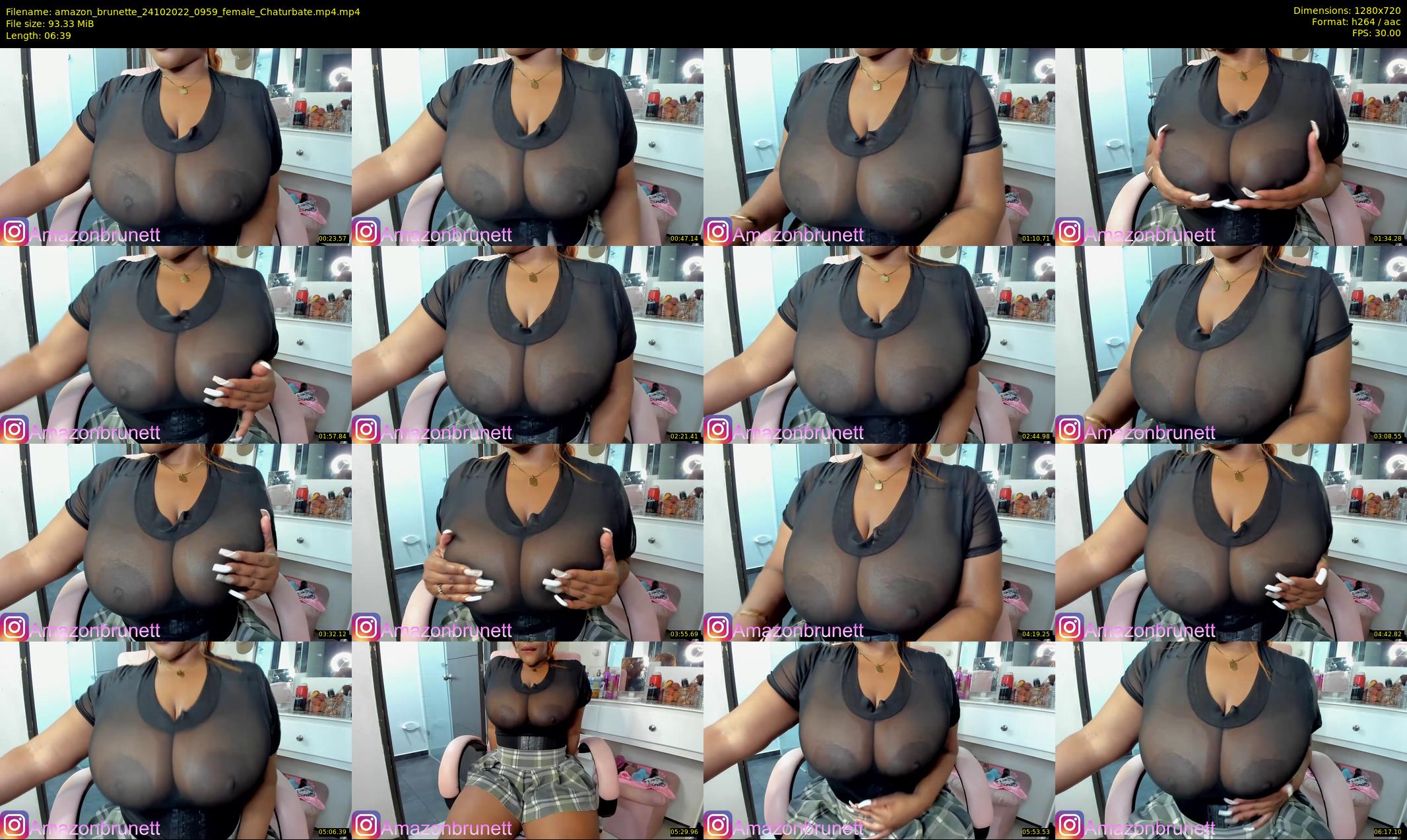 amazon_brunette — 7 minute Chaturbate female cam show recording, 720p, Oct 24, 2022