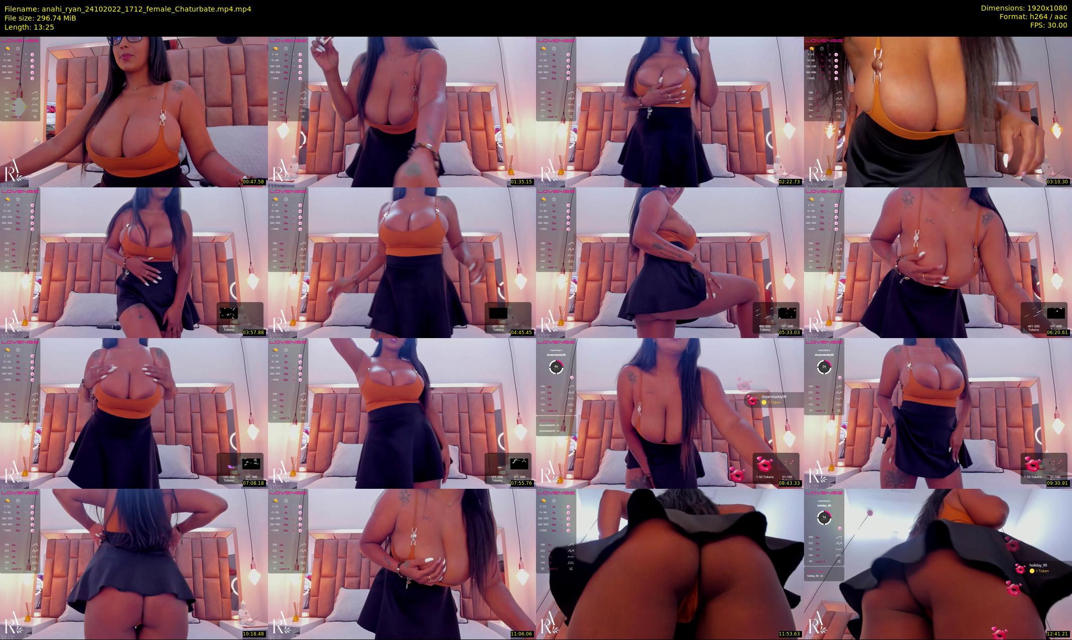 anahi_ryan — 14 minute Chaturbate female cam show recording, 1080p, Oct 24, 2022