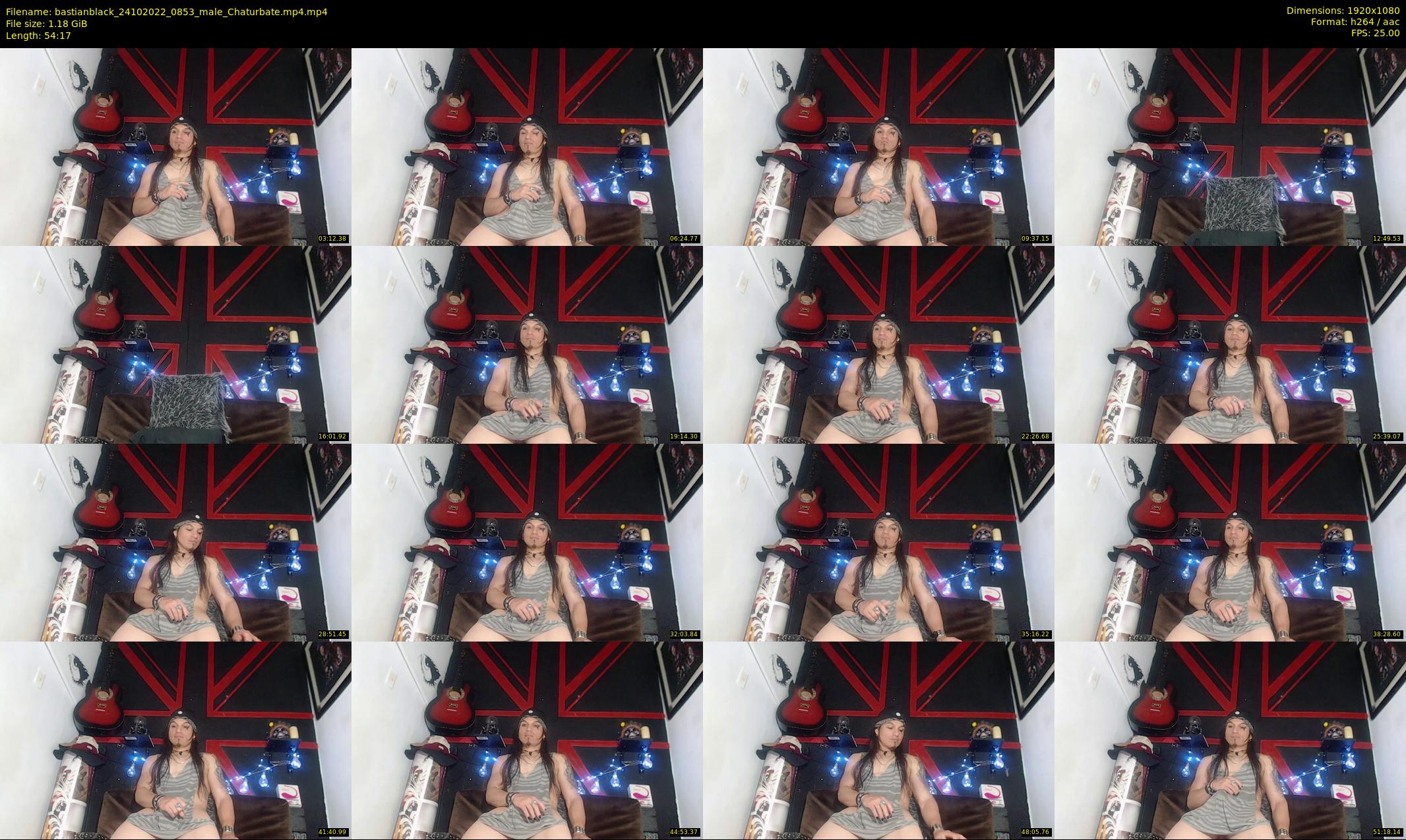 bastianblack — 55 minute Chaturbate male cam show recording, 1080p, Oct 24, 2022