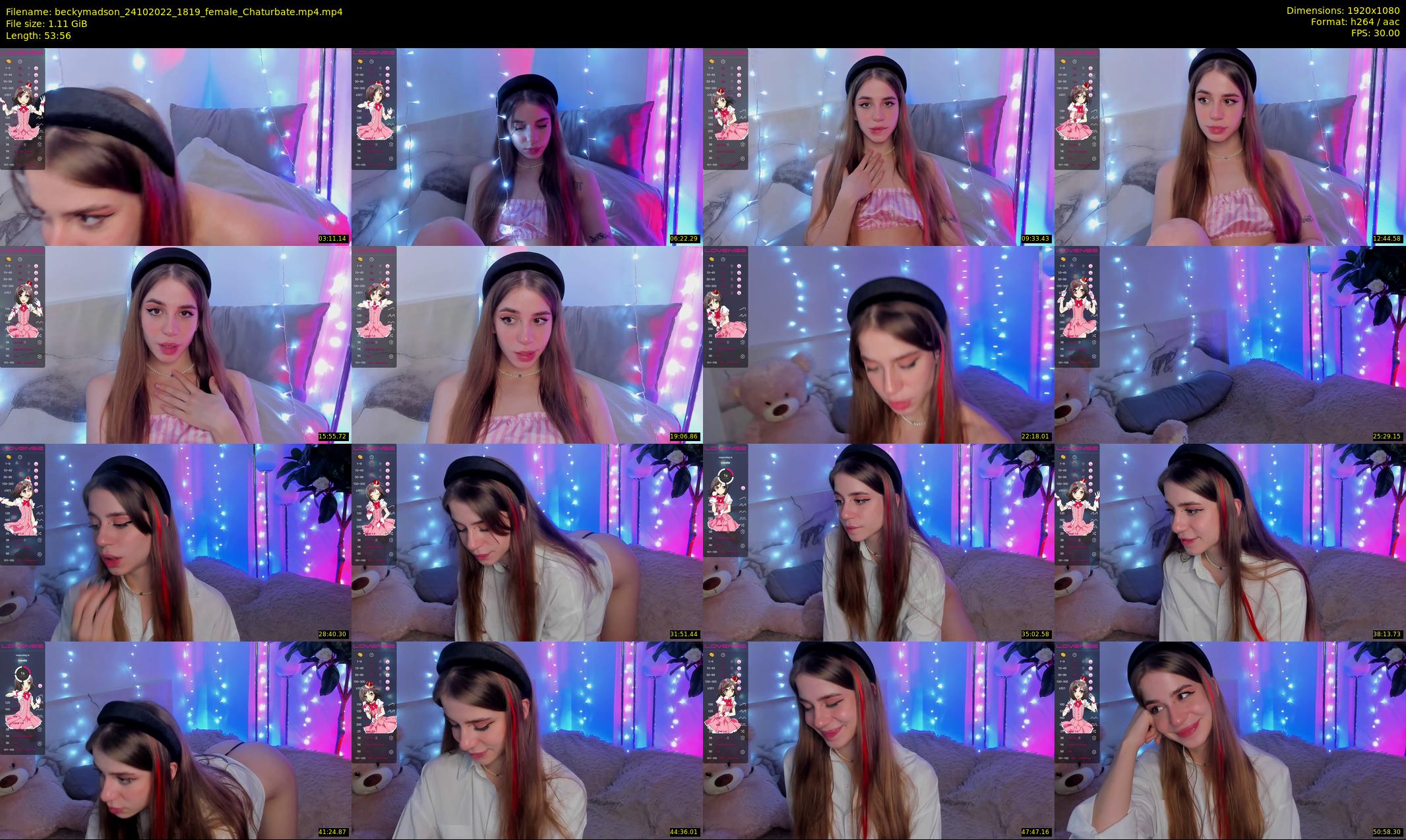 beckymadson — 54 minute Chaturbate female cam show recording, 1080p, Oct 24, 2022