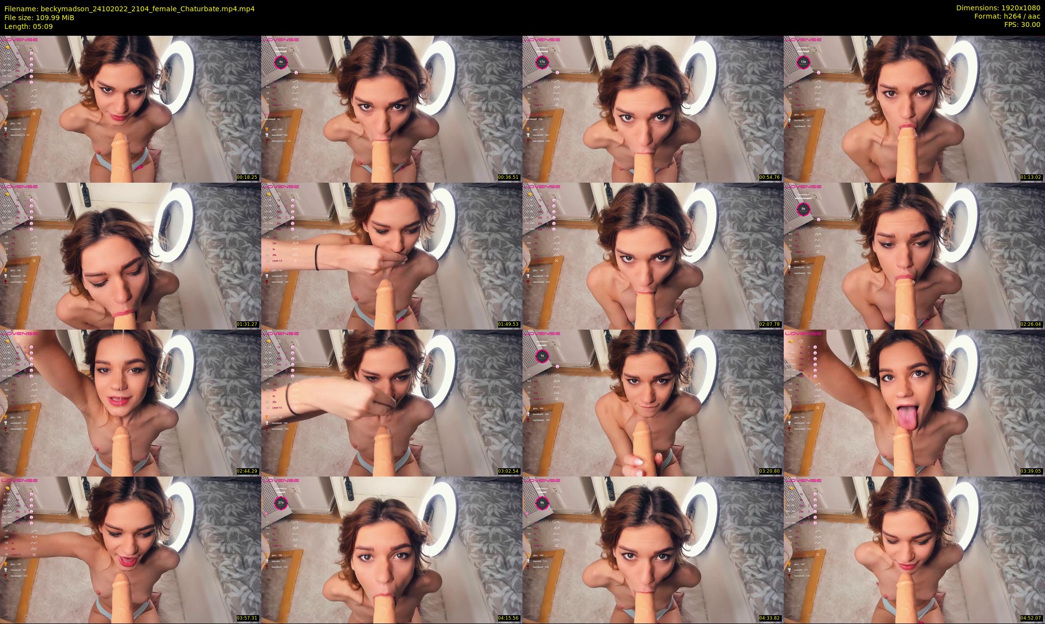 beckymadson — 6 minute Chaturbate female cam show recording, 1080p, Oct 24, 2022